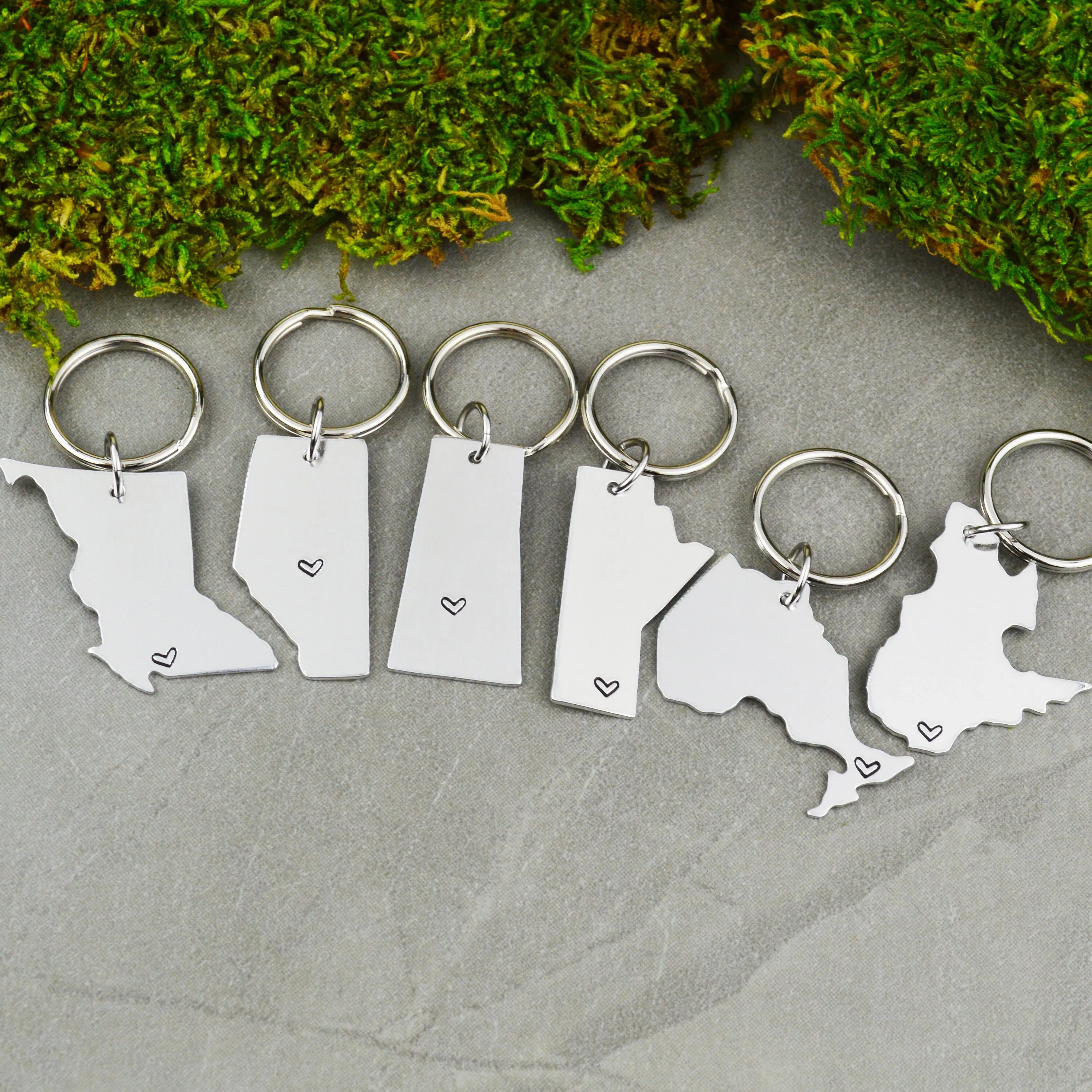 Any Two Canadian Provinces Keychain or Necklace Set