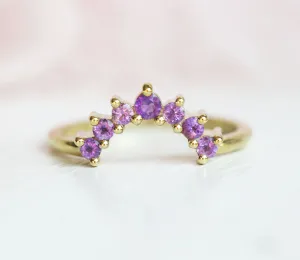 Apollo Curved Amethyst Band