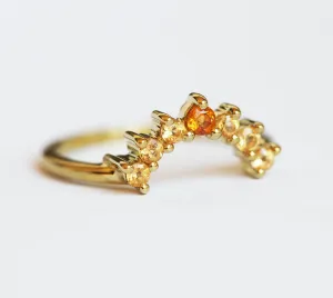 Apollo Curved Citrine Band