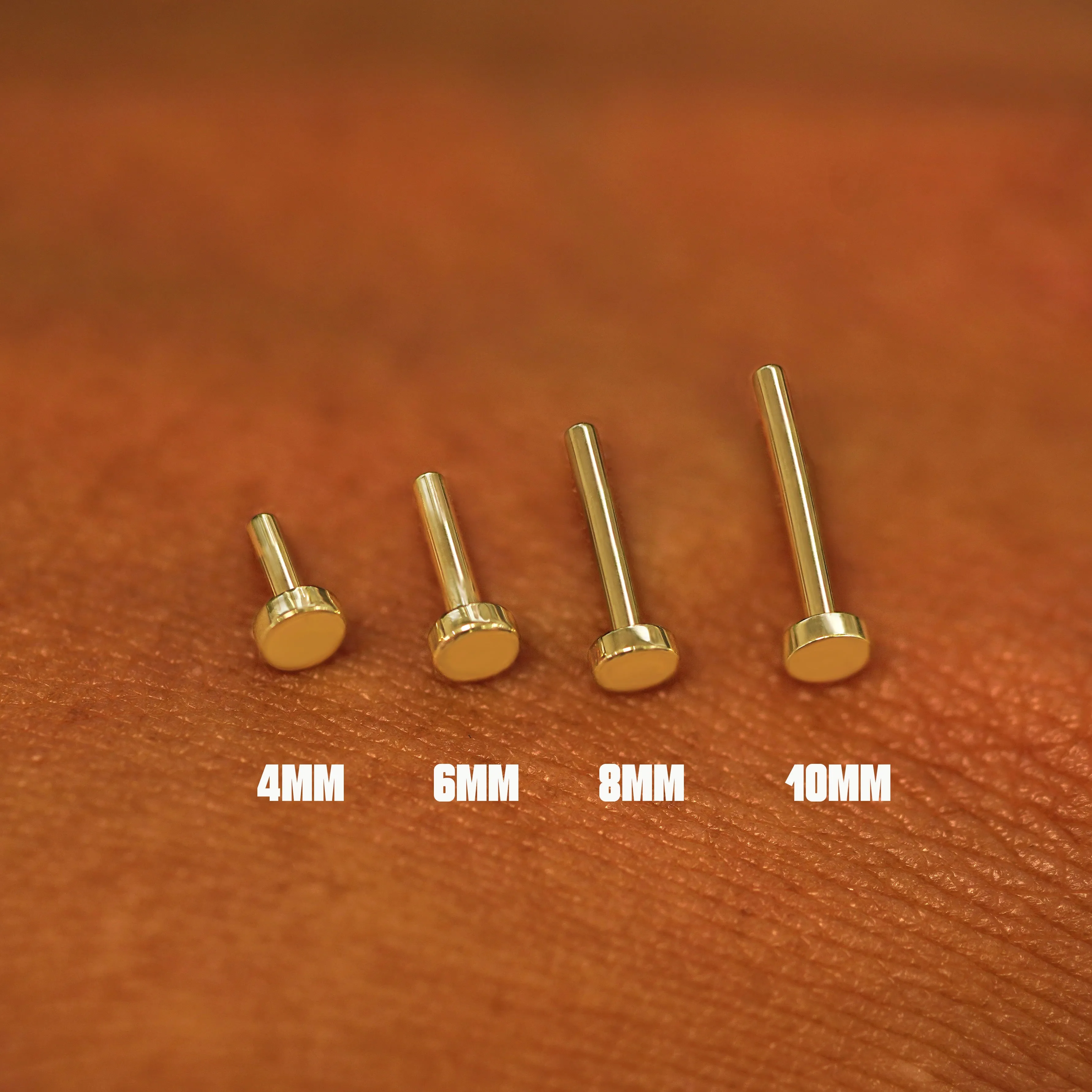 Aquamarine Flatback Piercing