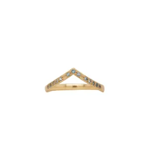 Aquamarine Stacking V Band
