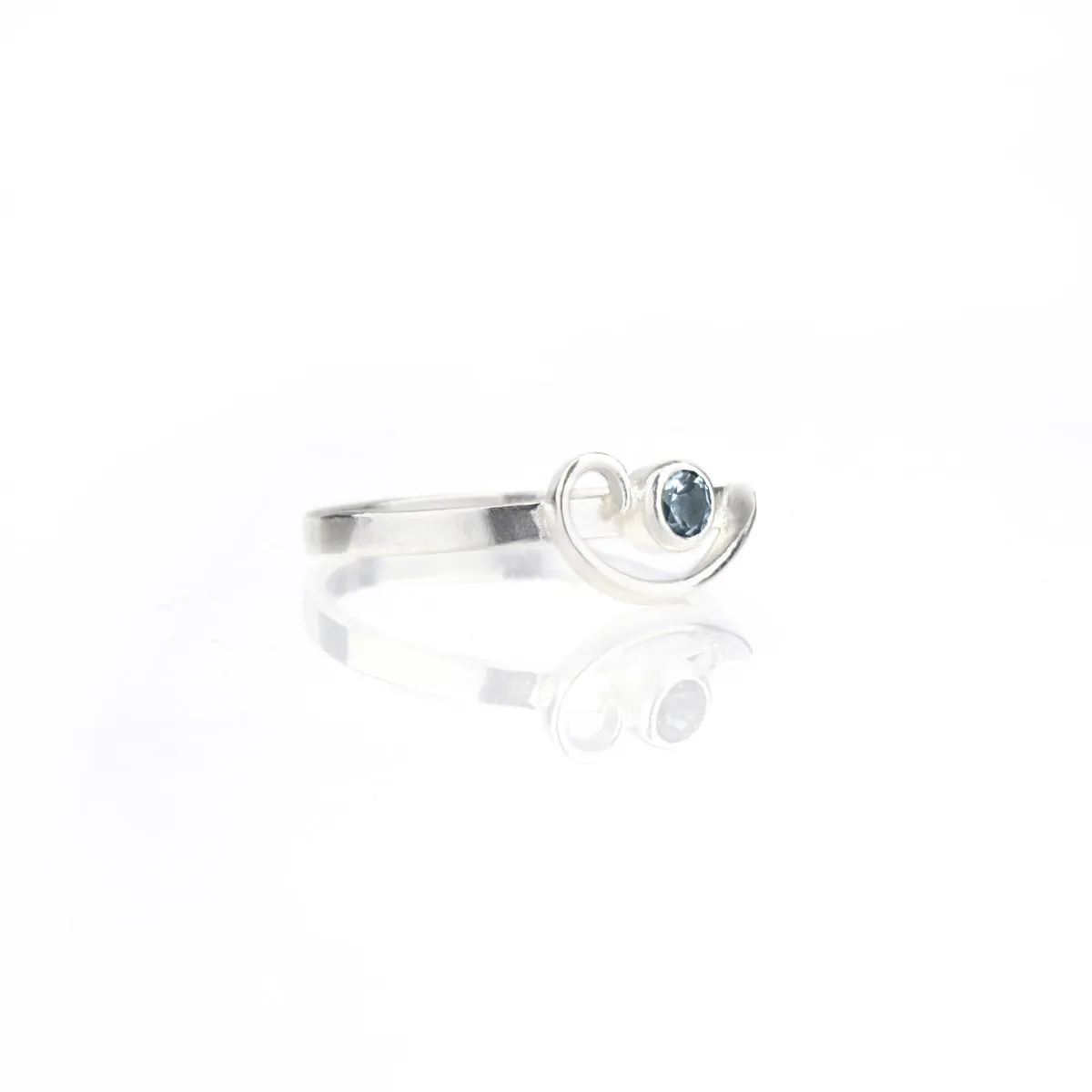 Arabesque Ring with London Blue Topaz