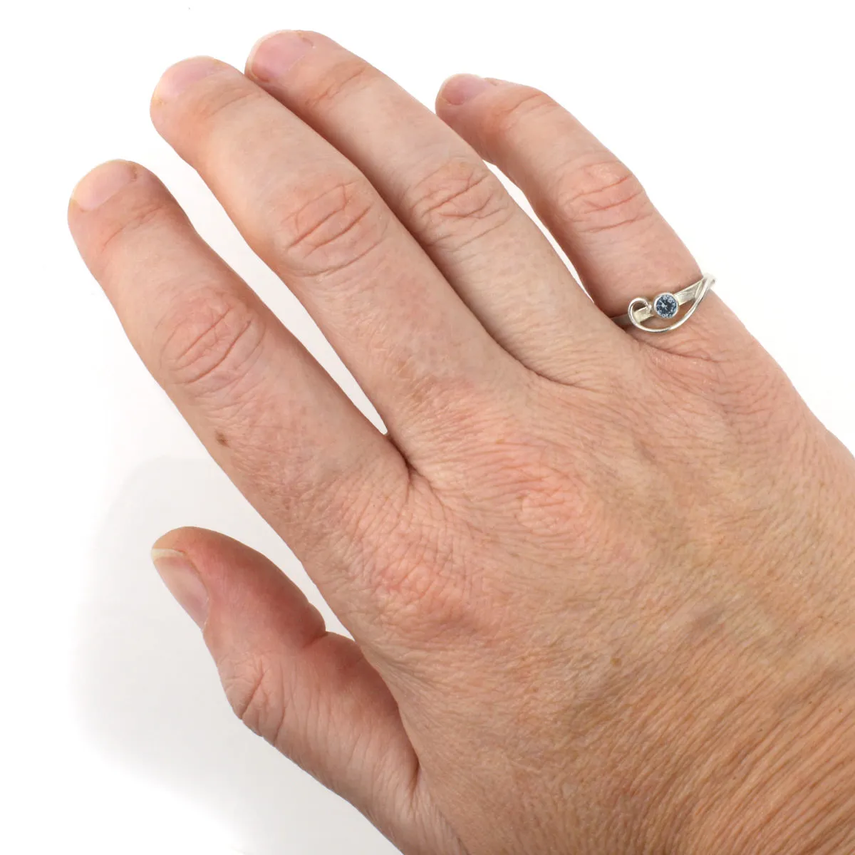 Arabesque Ring with London Blue Topaz