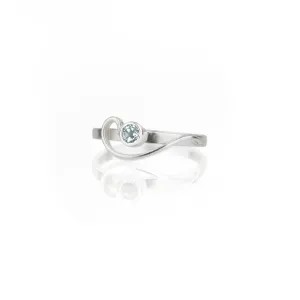 Arabesque Ring with Sky Blue Topaz