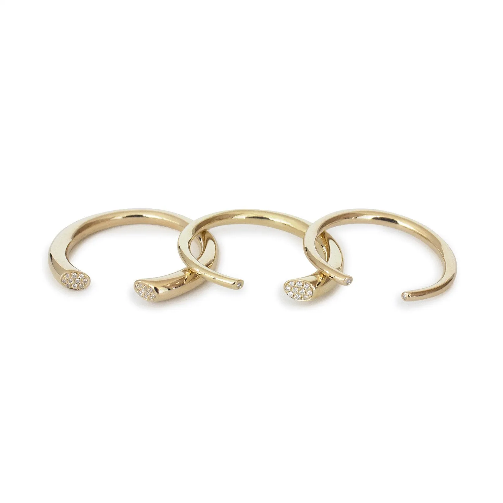 arpent stacking rings with diamonds