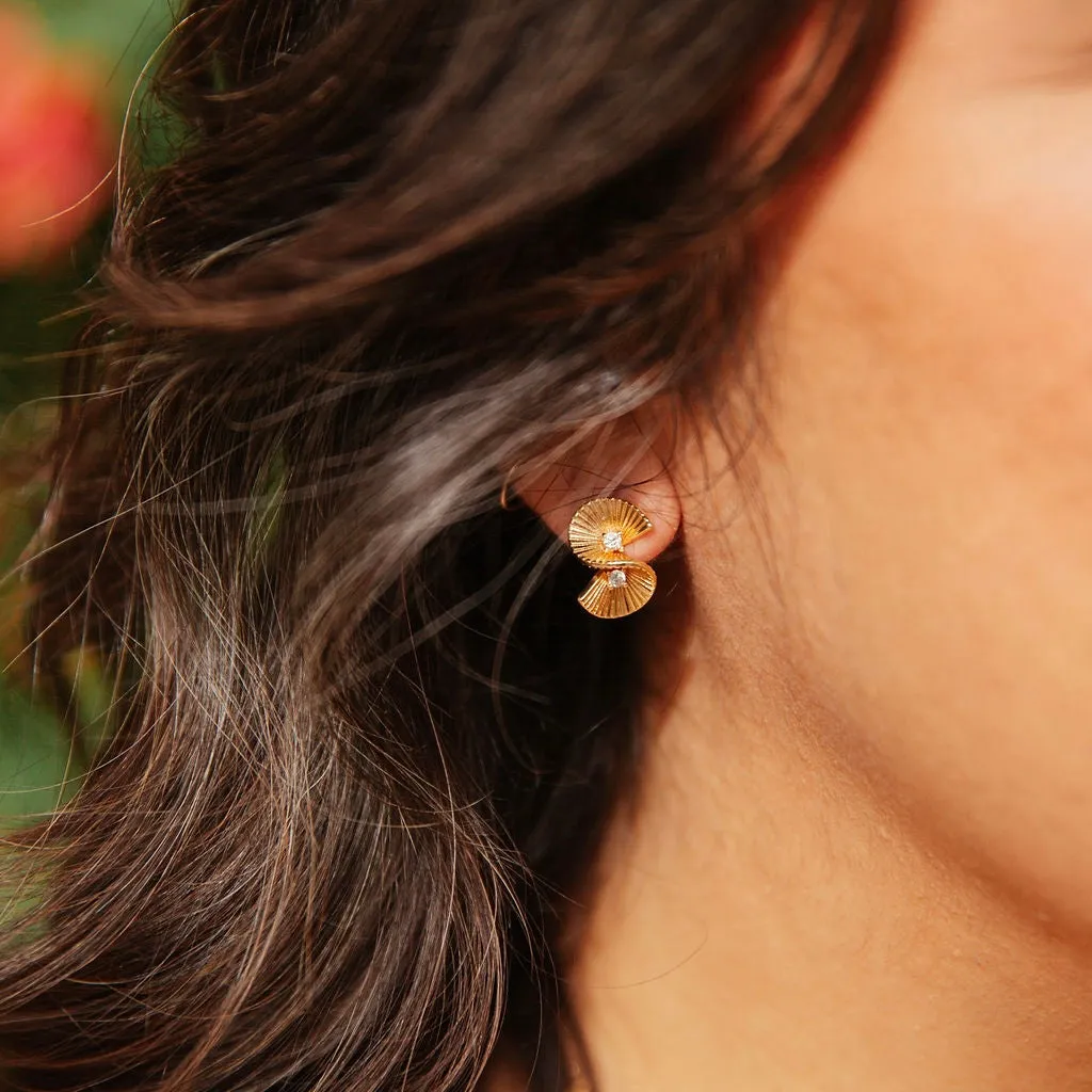 Art Deco Fan Studs
