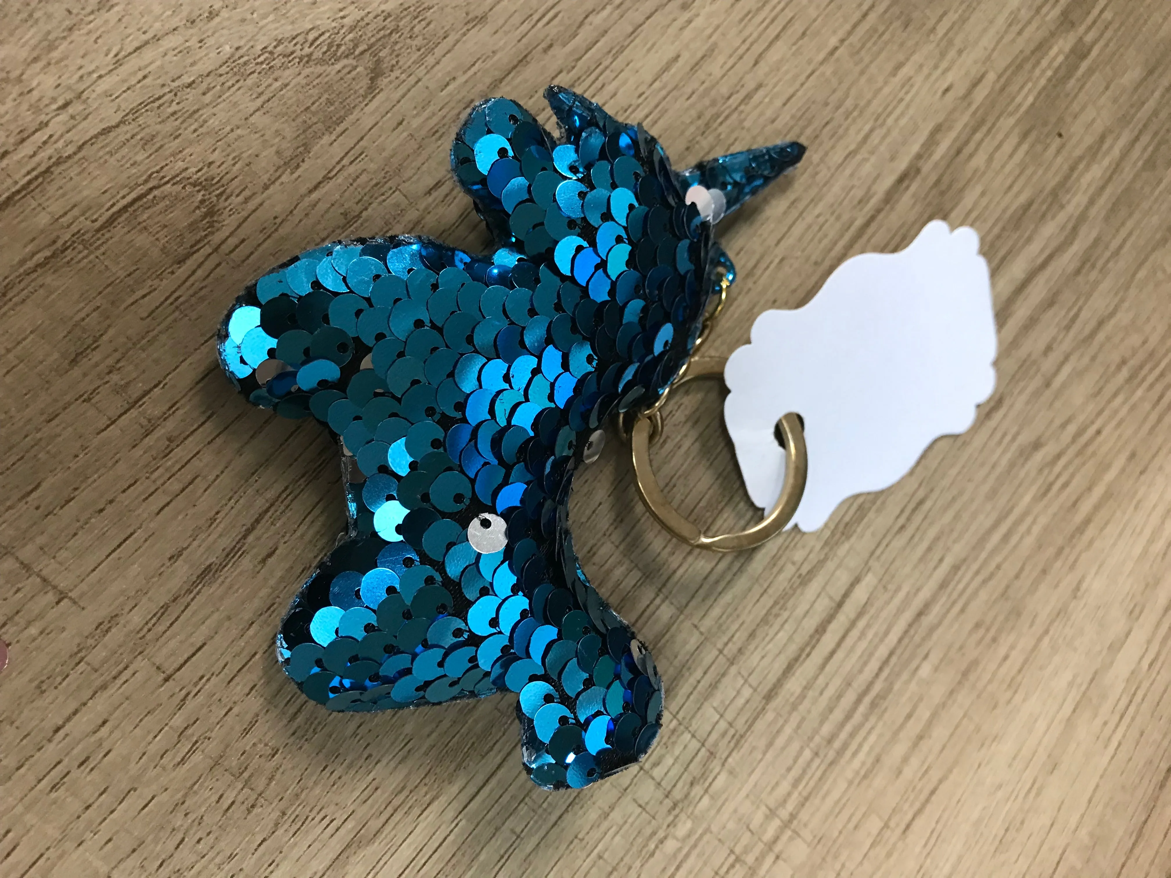 Assorted Sequin Animal Shaped Keychains, 3” x 3.5”