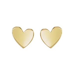 Asymmetrical Heart Stud Earrings