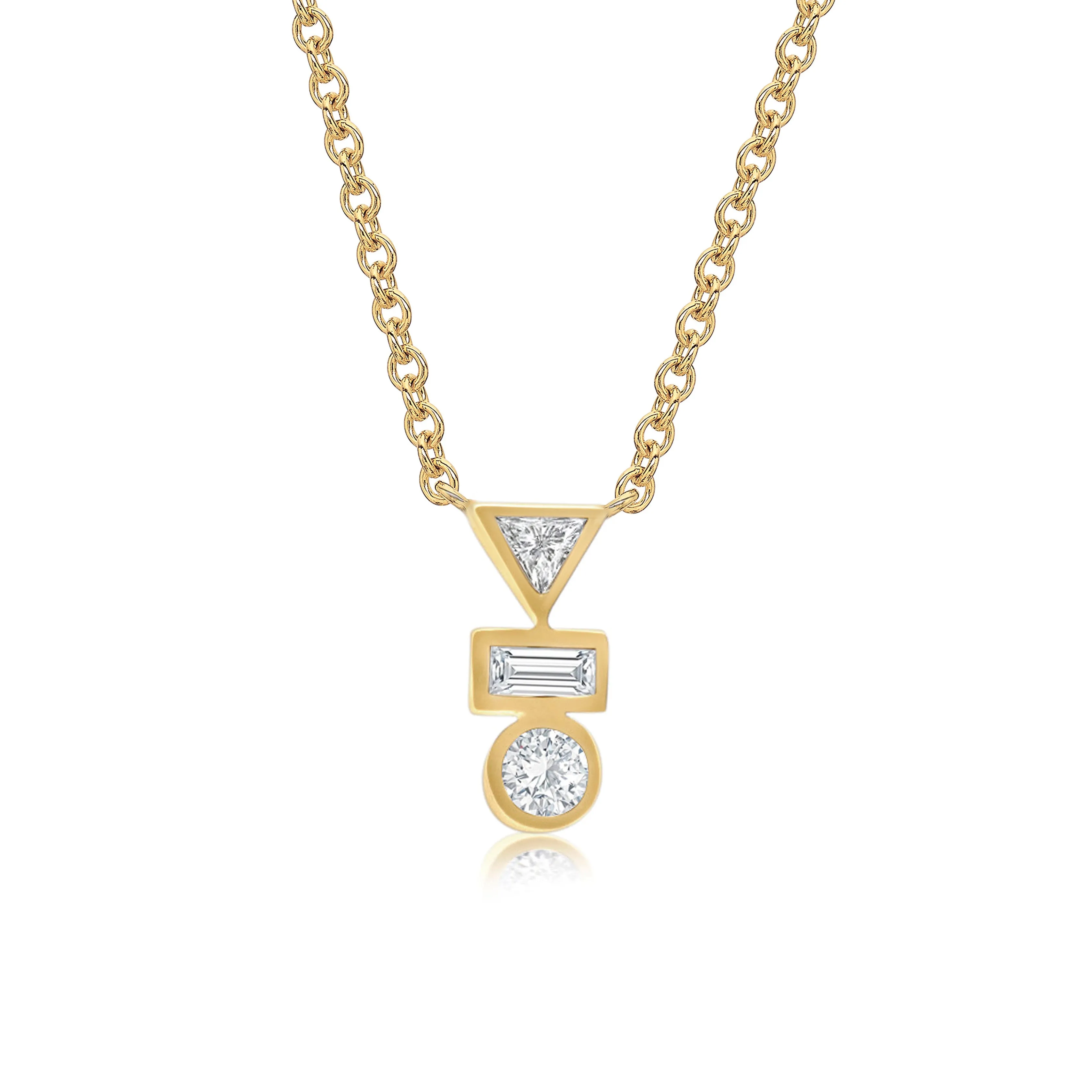Aubri Mixed Diamond Pendant