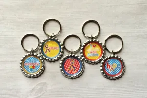 Autism Awareness Keychains, Set of 5
