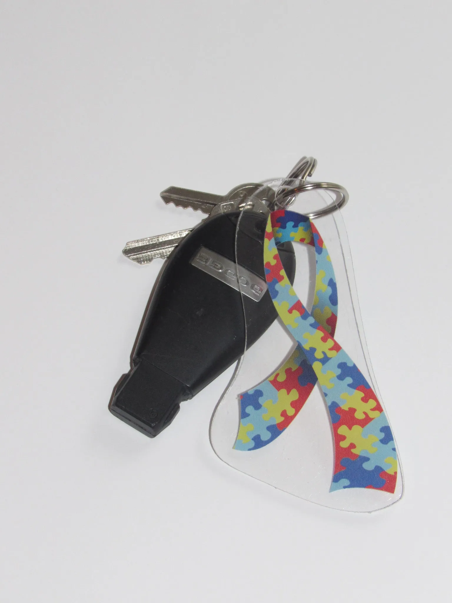 Autism Awareness Ribbon Keychain
