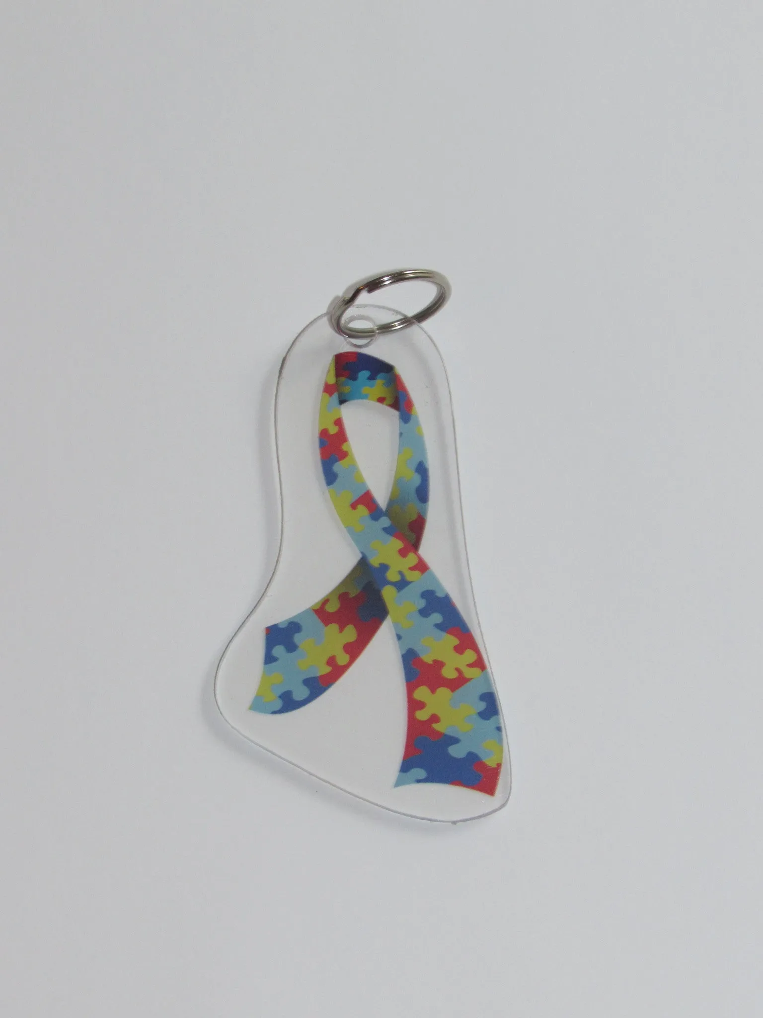 Autism Awareness Ribbon Keychain