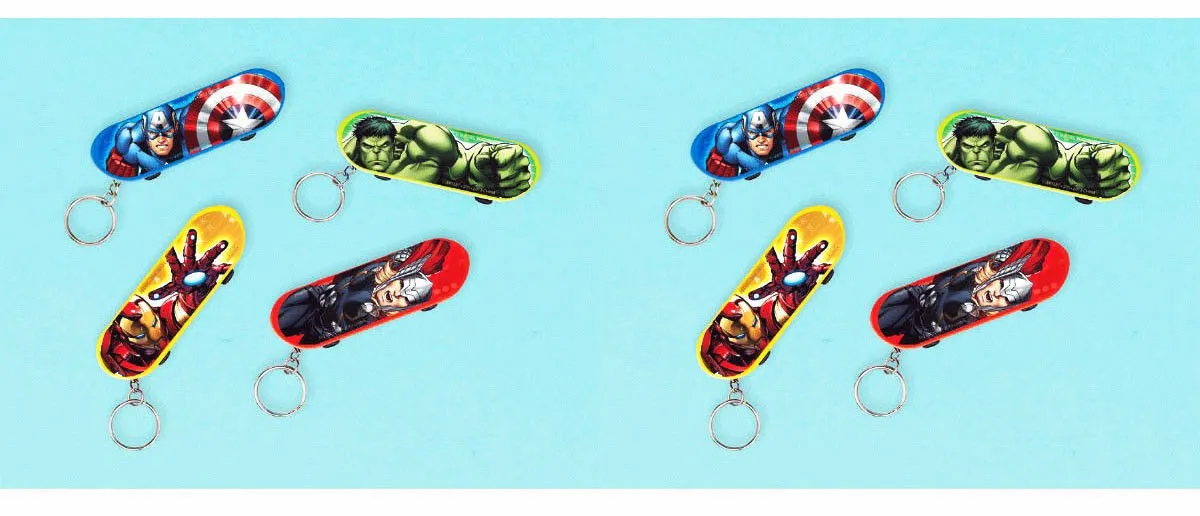 AVENGERS SKATEBOARD KEYCHAIN FAVOURS