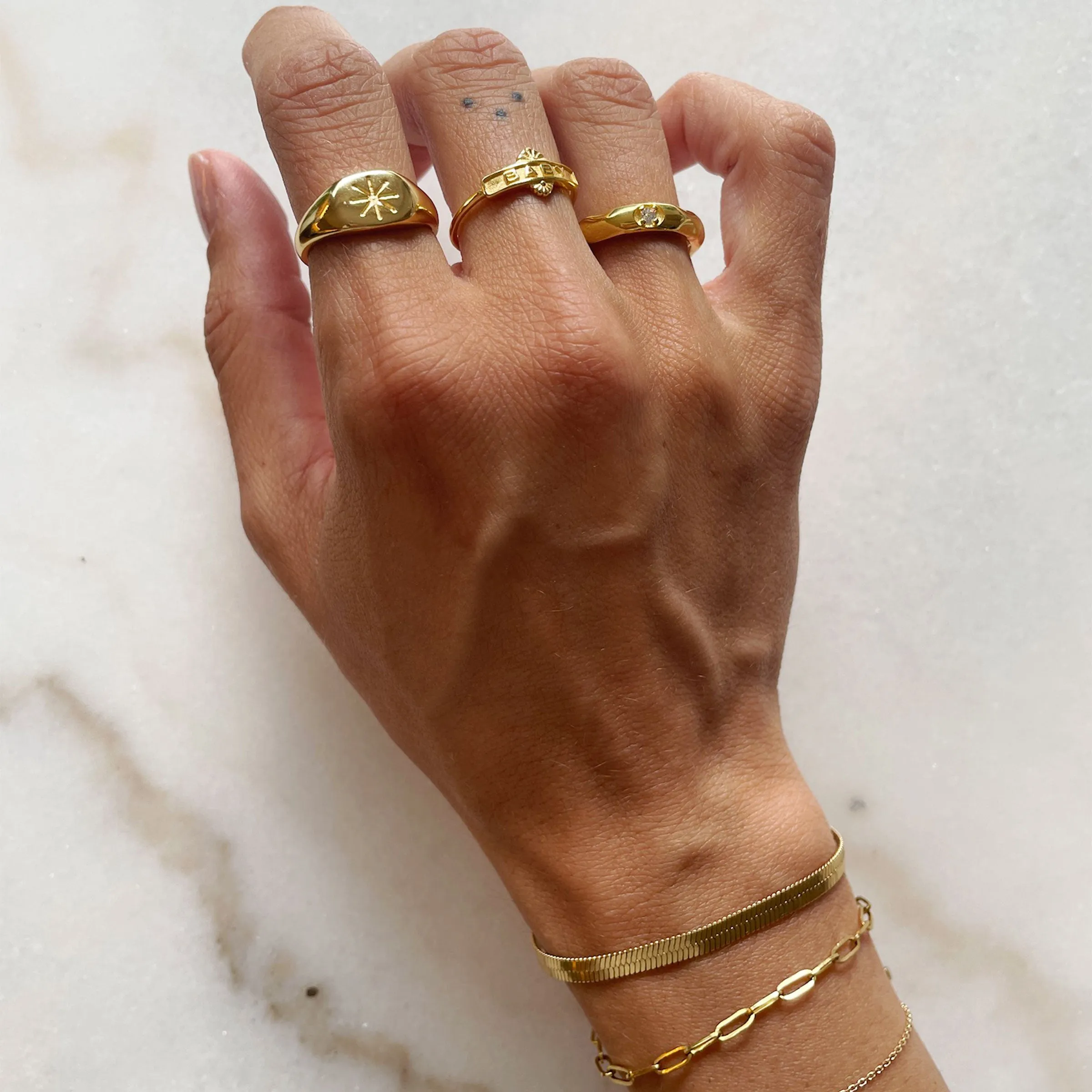 Baby Ring | Dainty14K Gold Vermeil & 925 Sterling Silver