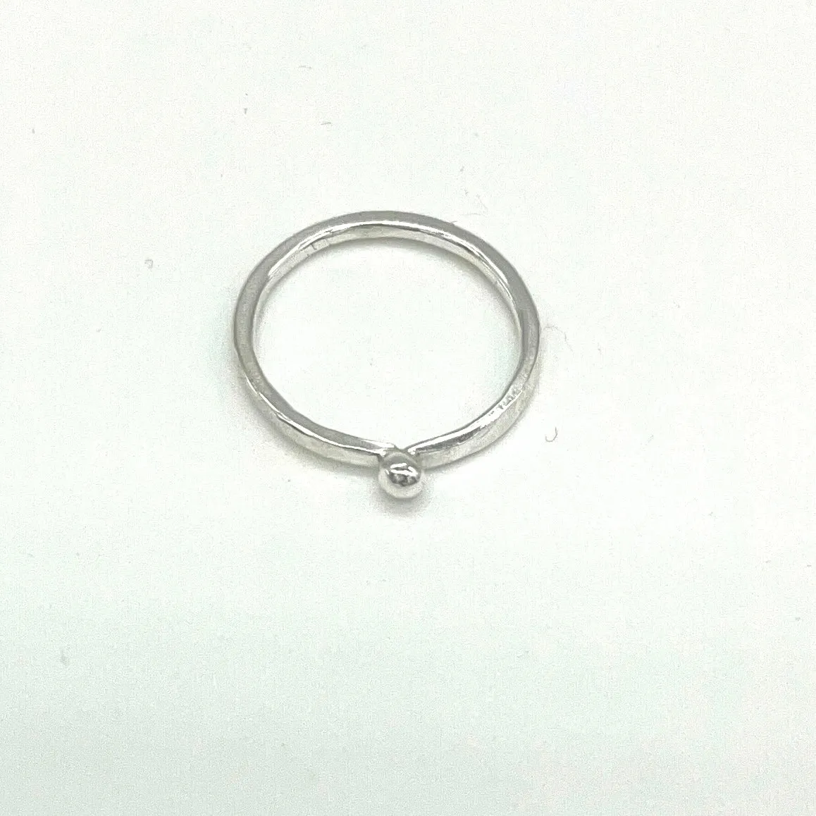 Ball Stacking Argentium Silver Ring | Nickel Free
