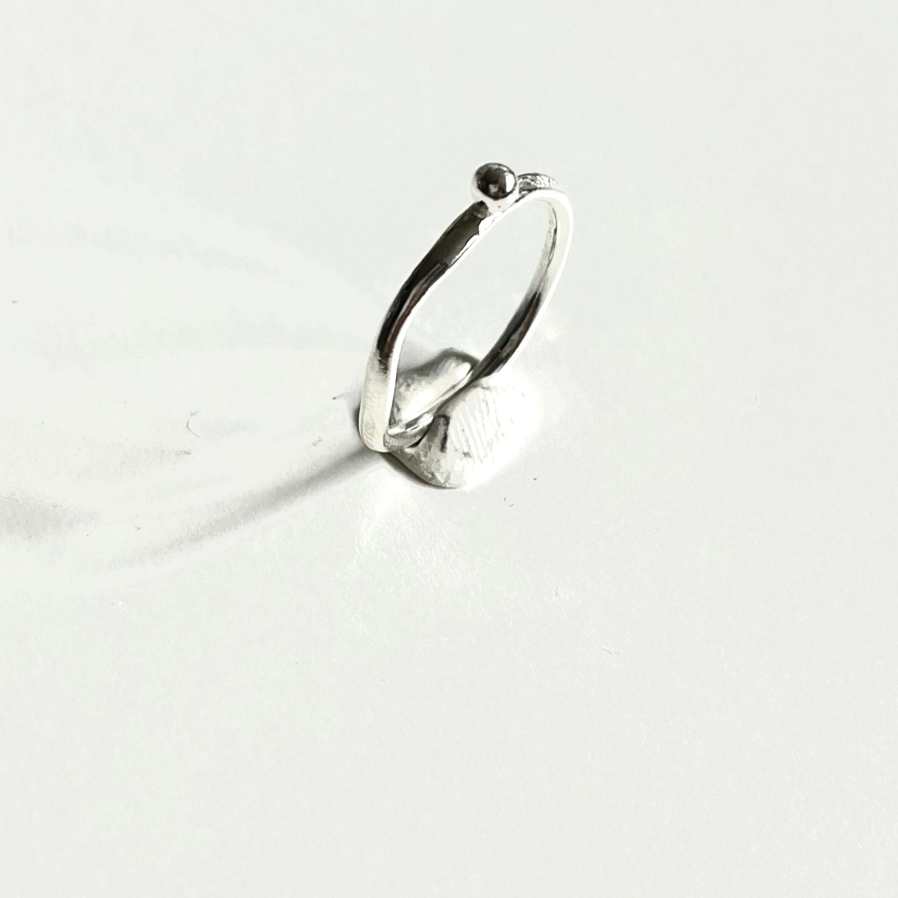 Ball Stacking Argentium Silver Ring | Nickel Free