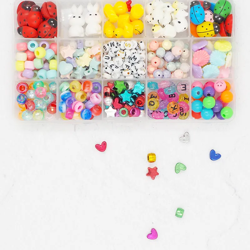 BEAD PLASTIC HAPPY FACE ASST 20G