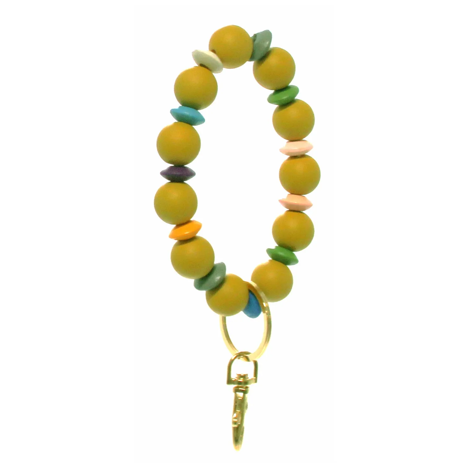 Beaded Key Ring, Multi Colors, Simply Noelle
