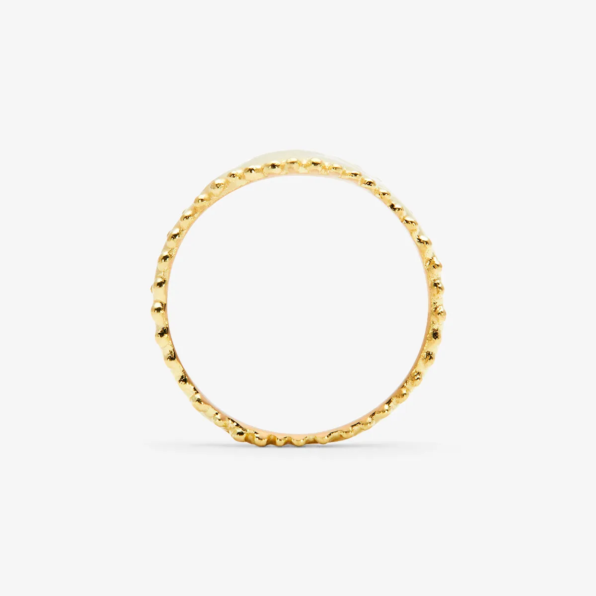 Beaded Signet Ring | R23001