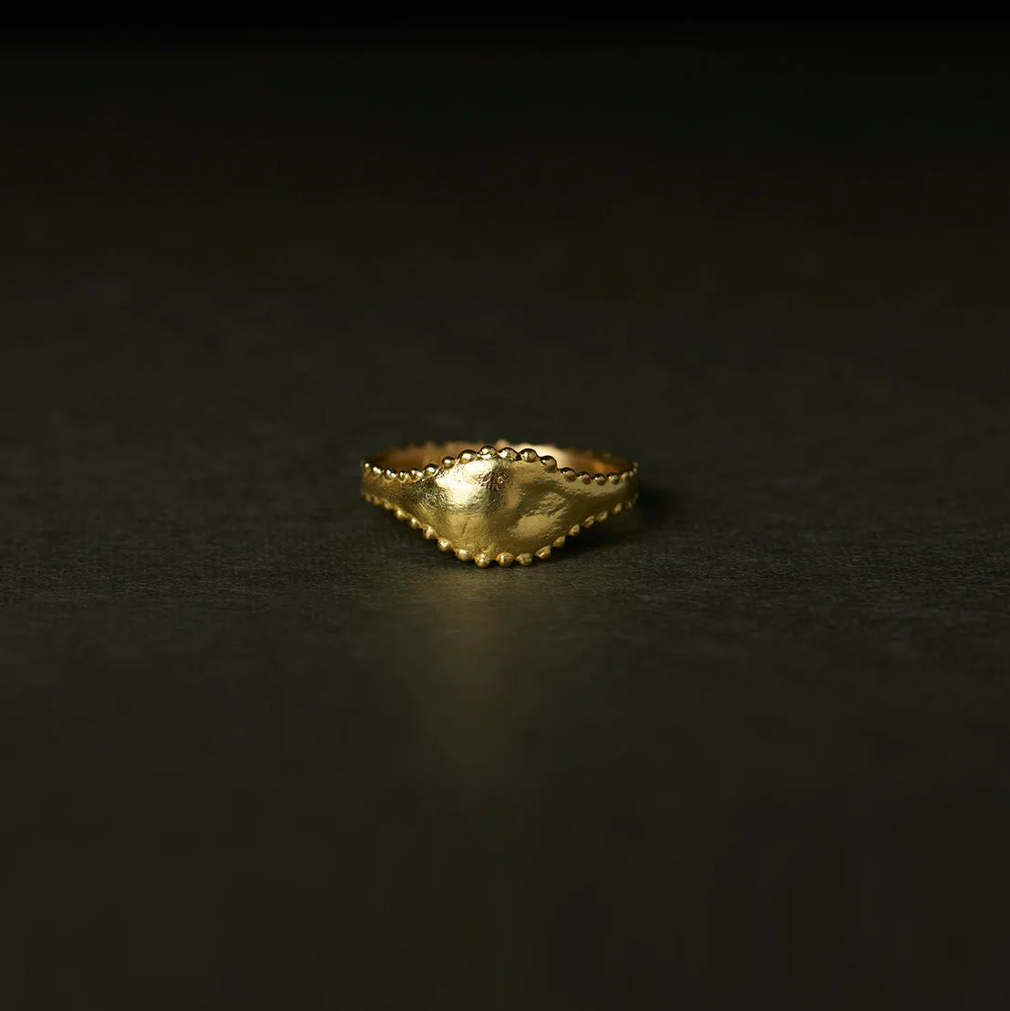 Beaded Signet Ring | R23001