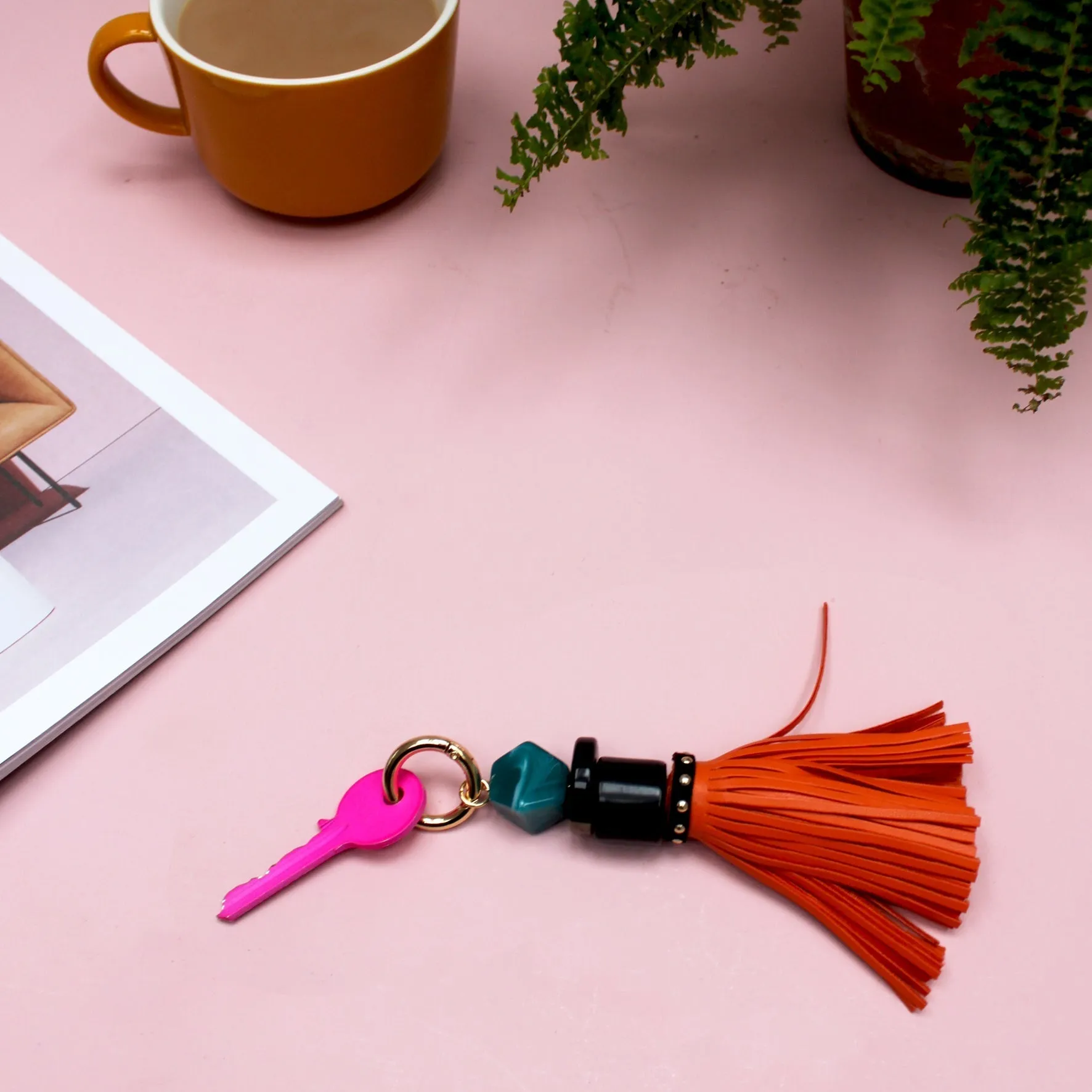 Beaded Tassel Keychain