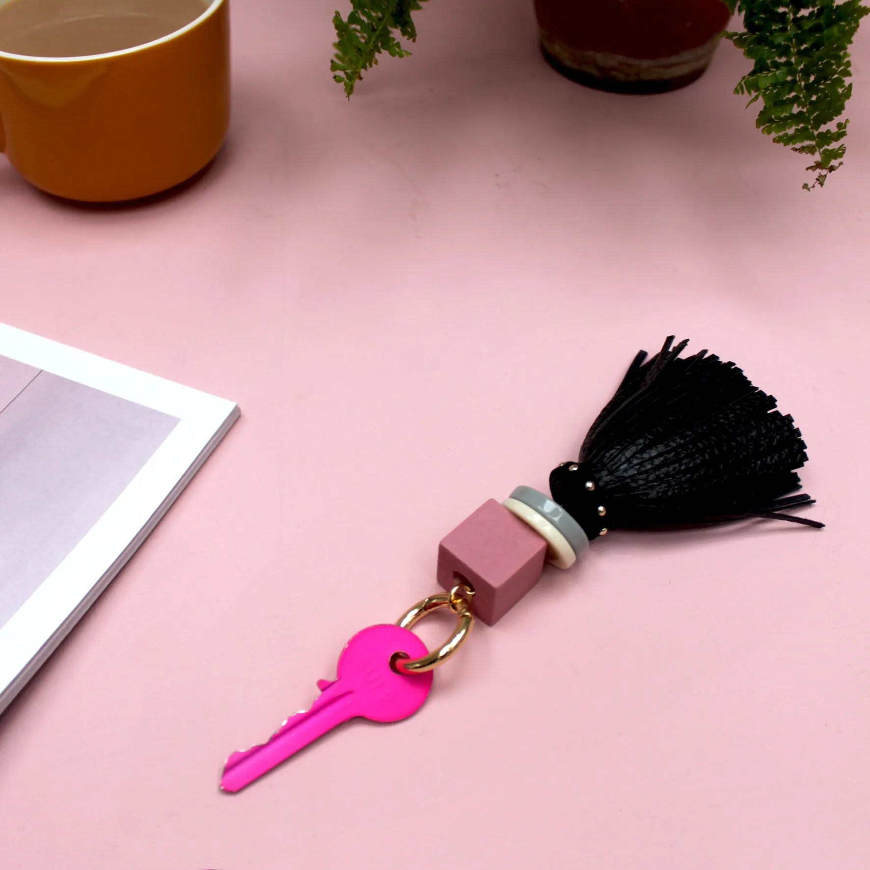 Beaded Tassel Keychain