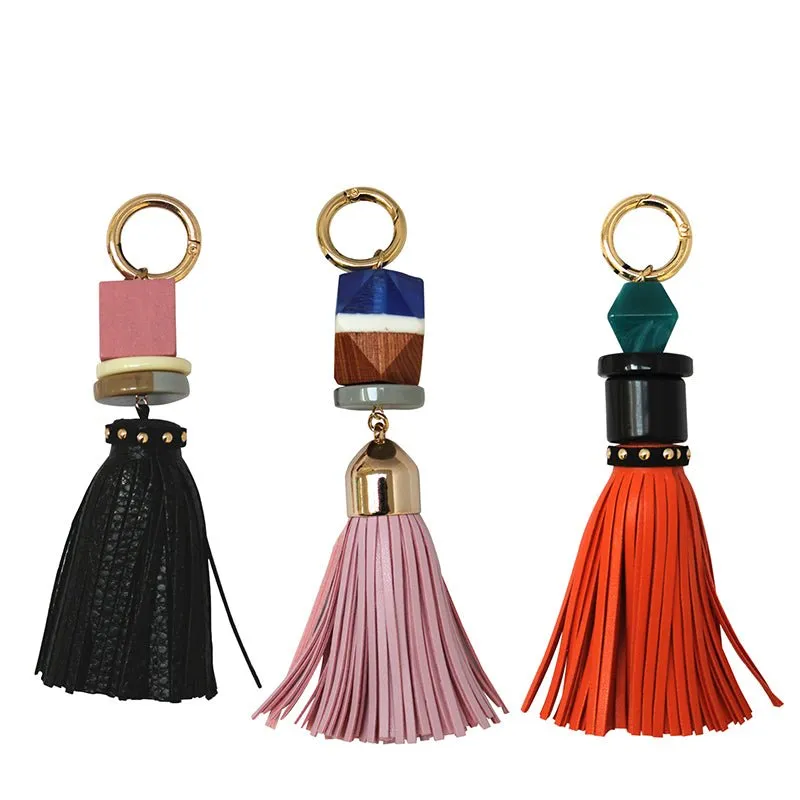 Beaded Tassel Keychain
