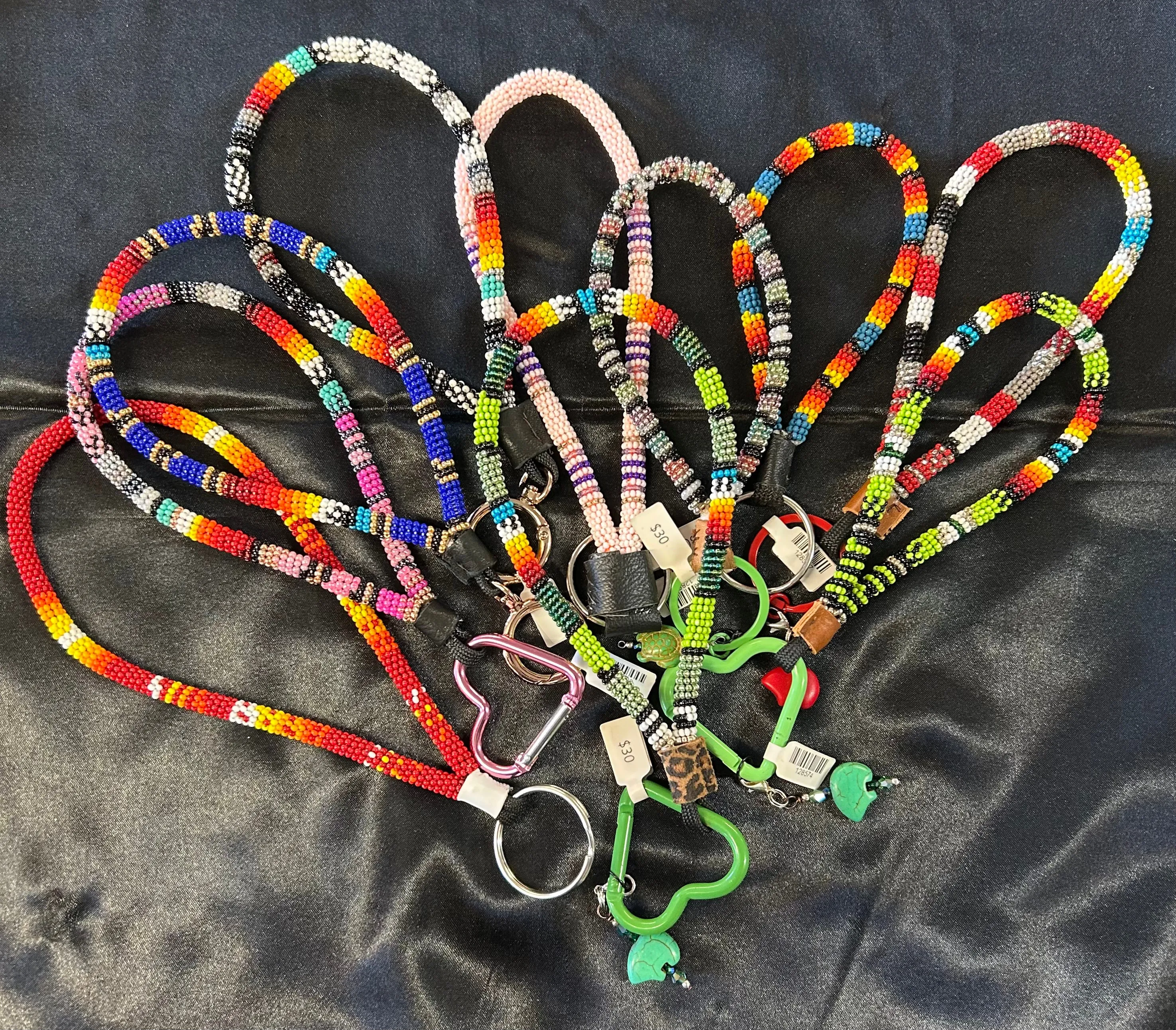 Beaded Wristlet Keychains