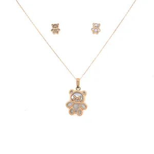 Bear Necklace Set with Earrings 51550