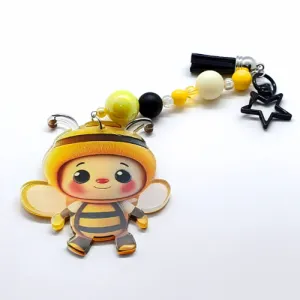 Bee Happy Keychains