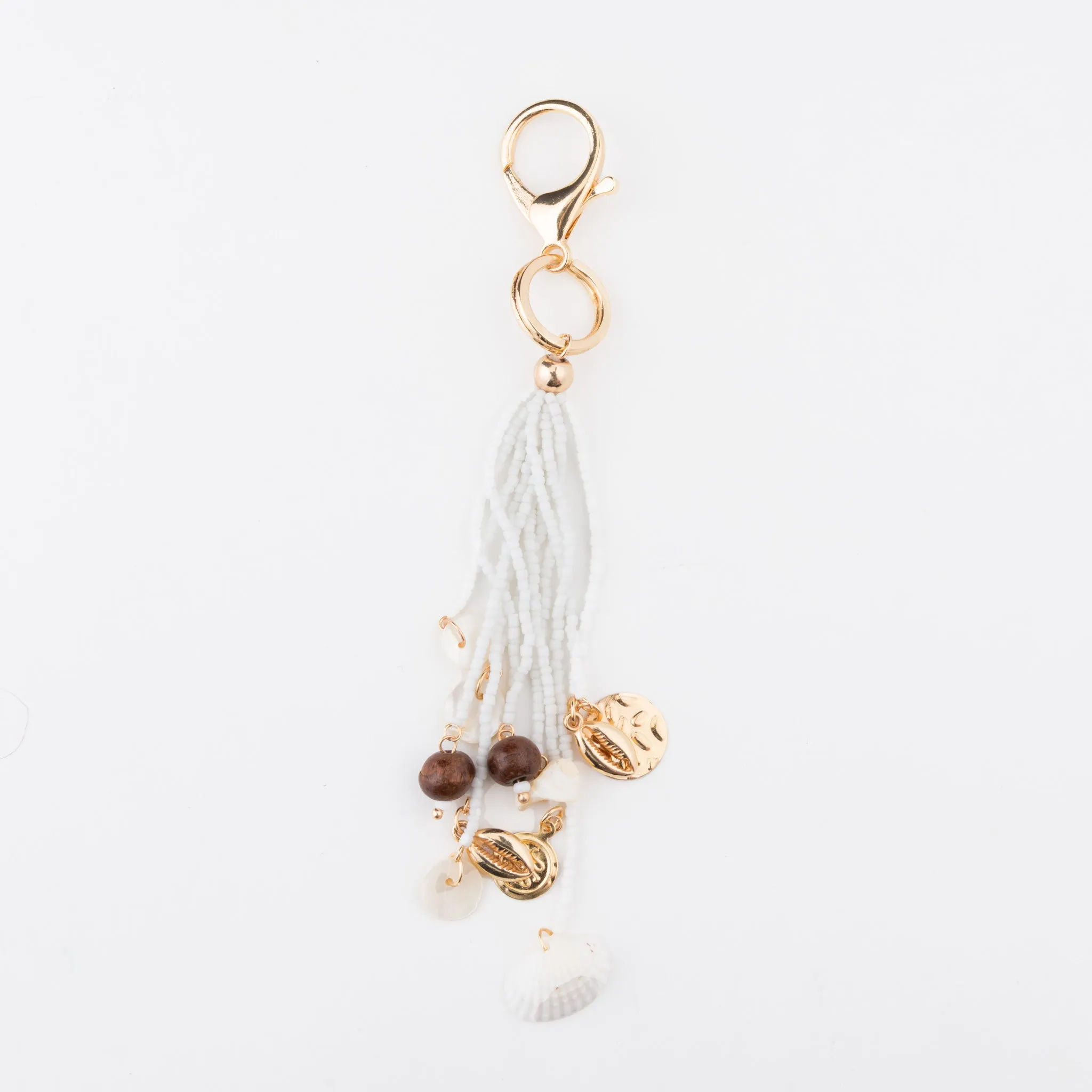 Belen Beaded Shell Key Chain