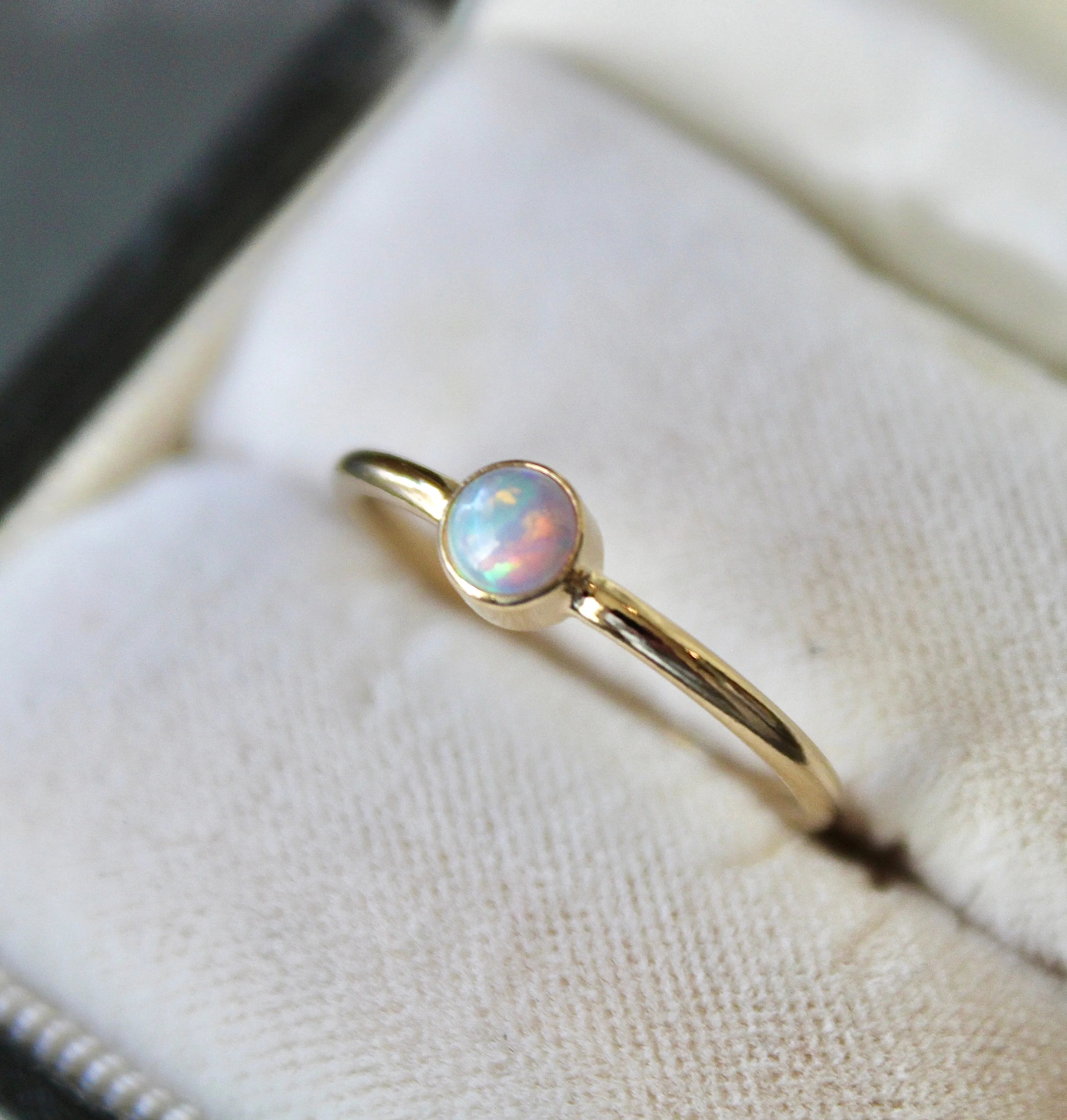 Bello Opal Stacking Ring - 14k Gold Filled