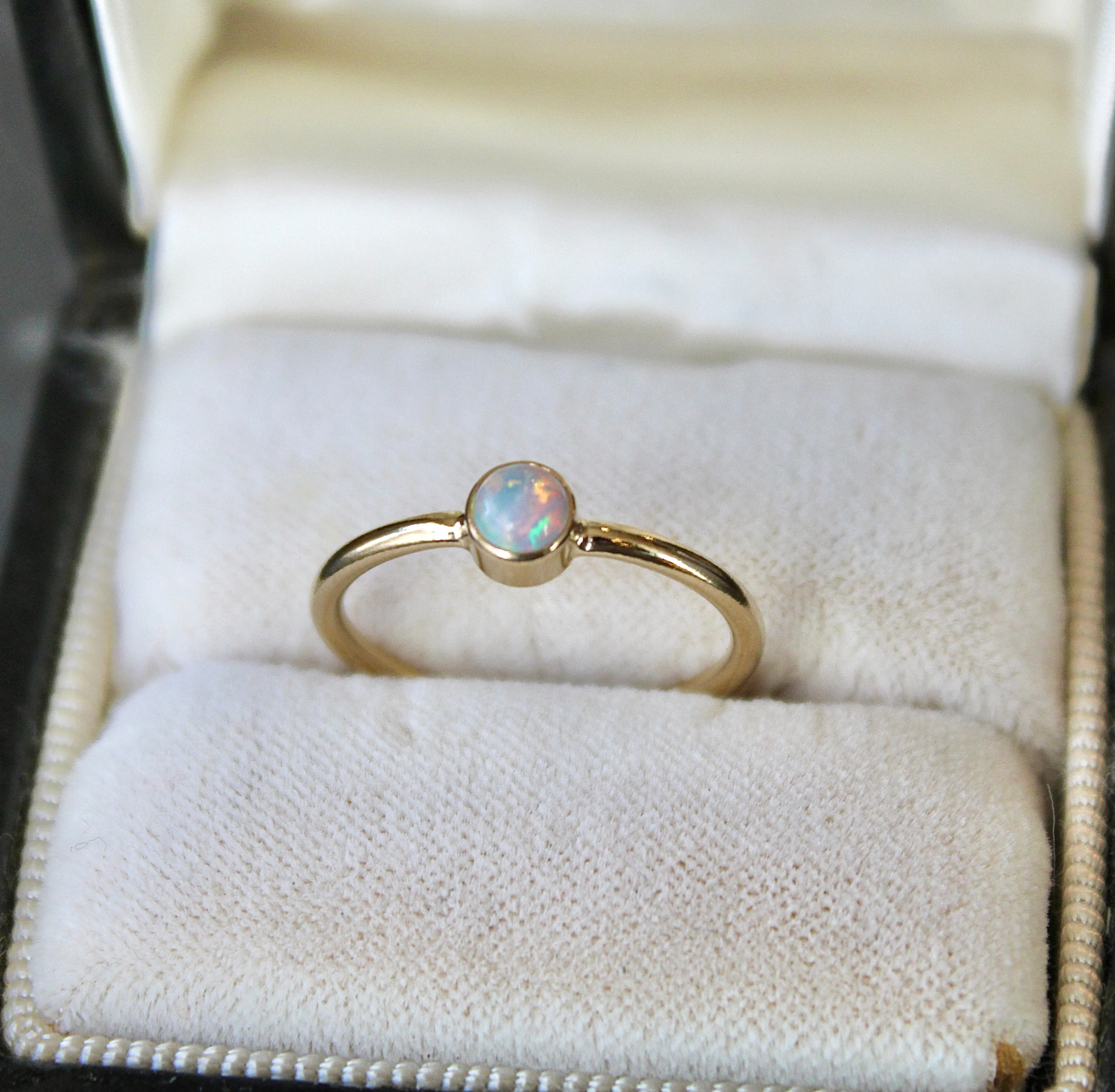 Bello Opal Stacking Ring - 14k Gold Filled