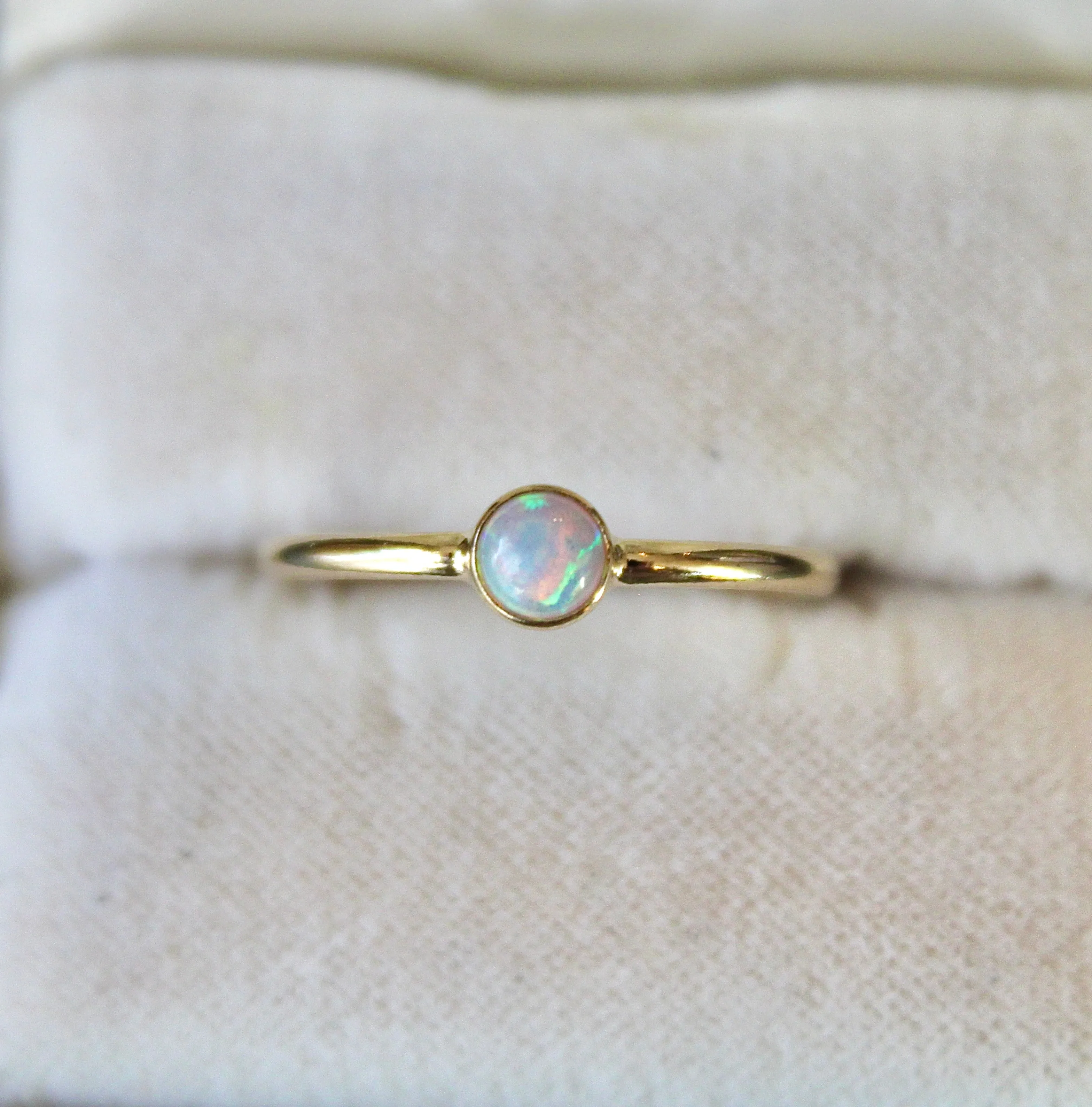 Bello Opal Stacking Ring - 14k Gold Filled