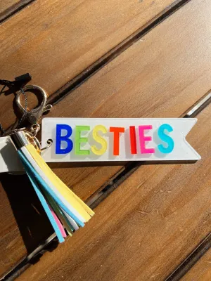 BESTIES Acrylic Key Tag