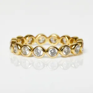 Bezel Set Cubic Zirconia Eternity Ring