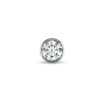 Bezel VVS Diamond Nose Ring