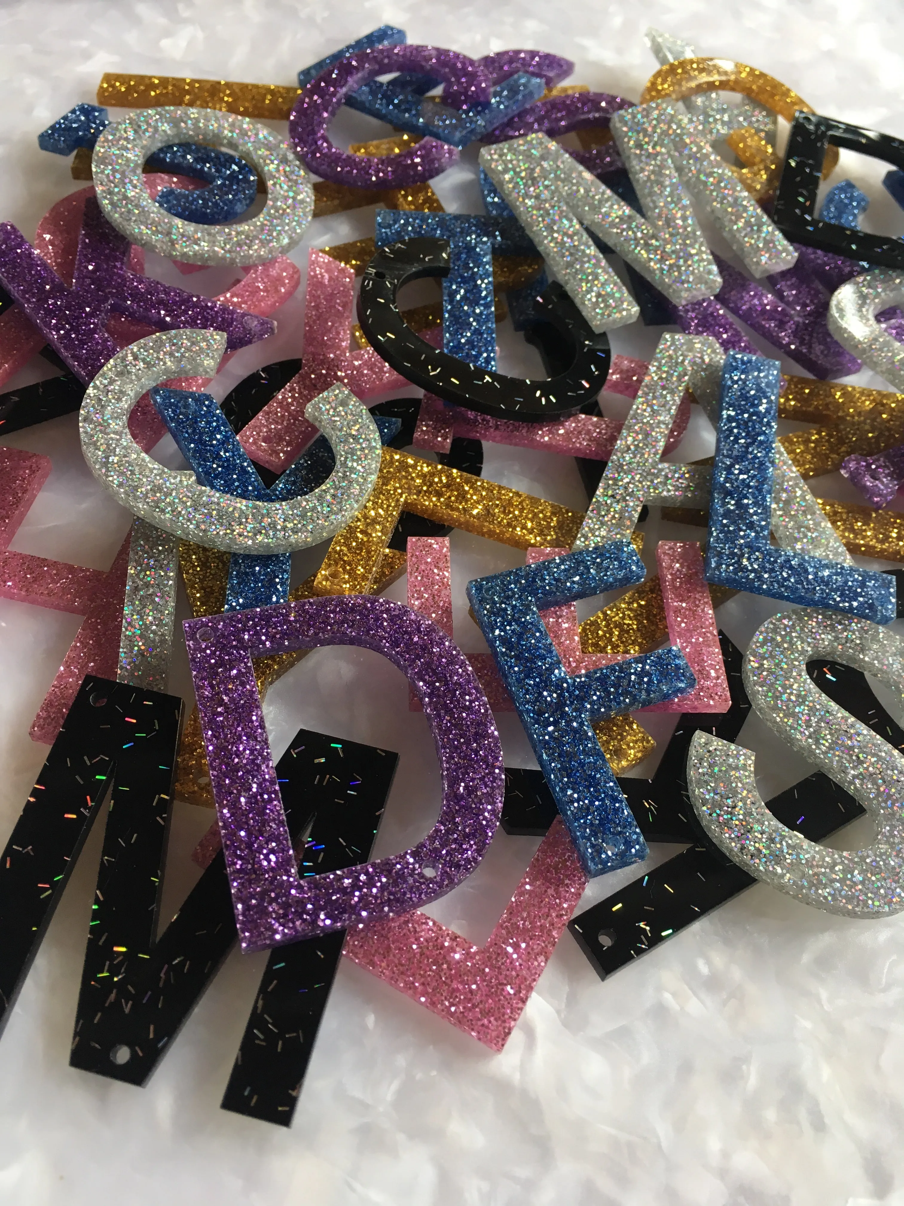 Big Letters Pendants / 51 letters, 50mm