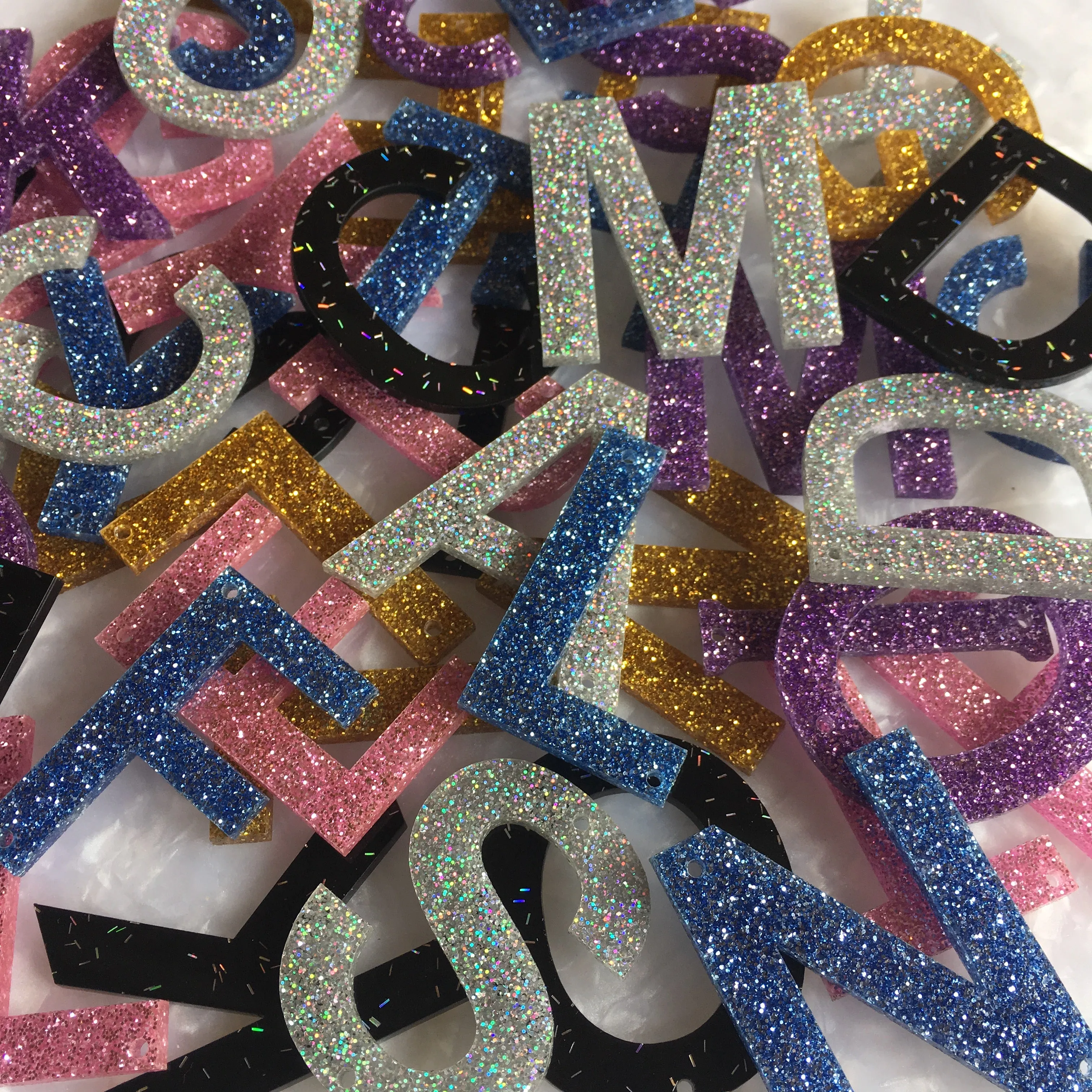Big Letters Pendants / 51 letters, 50mm