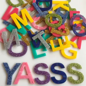 Big Letters Pendants / 51 letters, 50mm