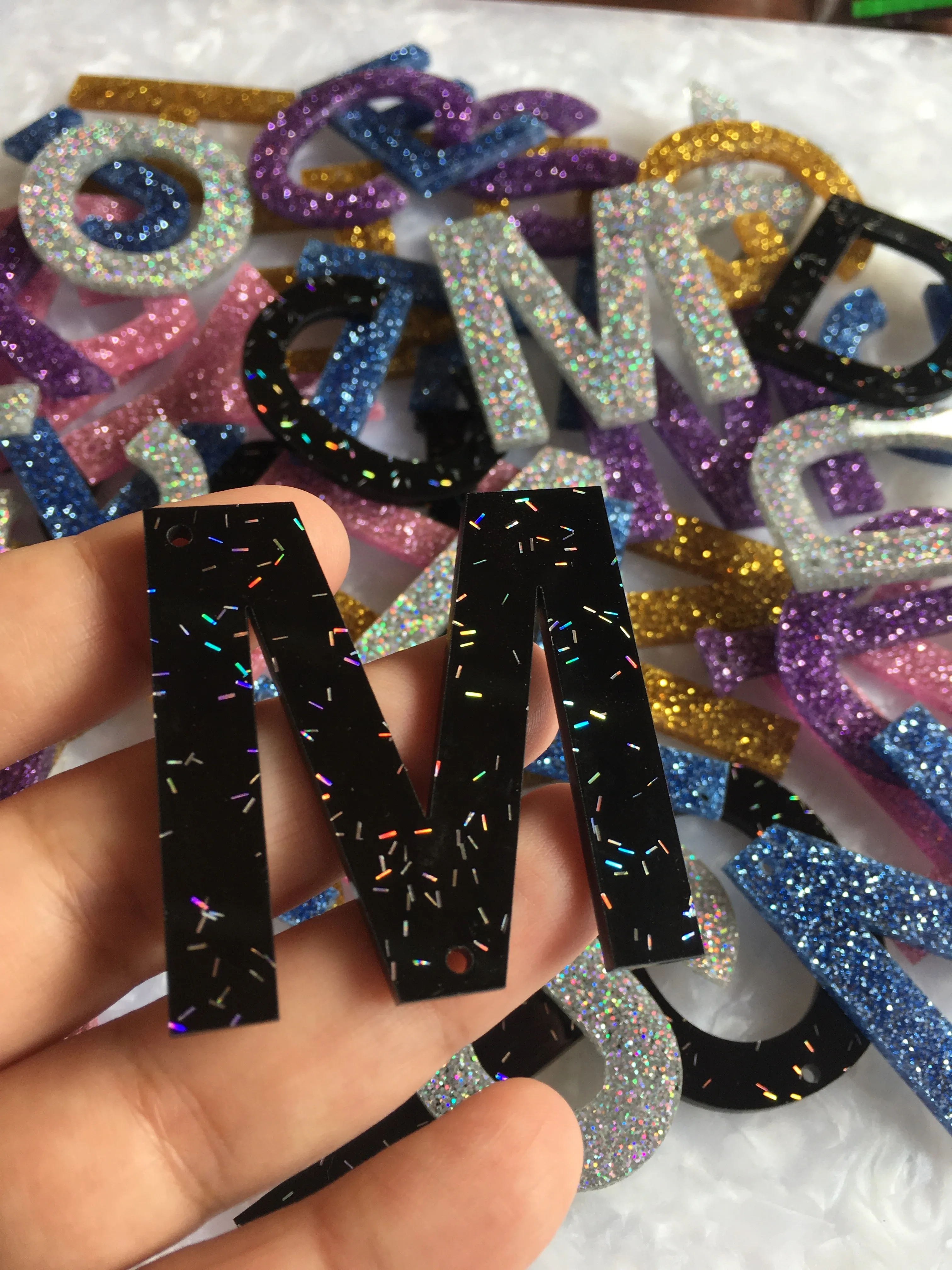 Big Letters Pendants / 51 letters, 50mm
