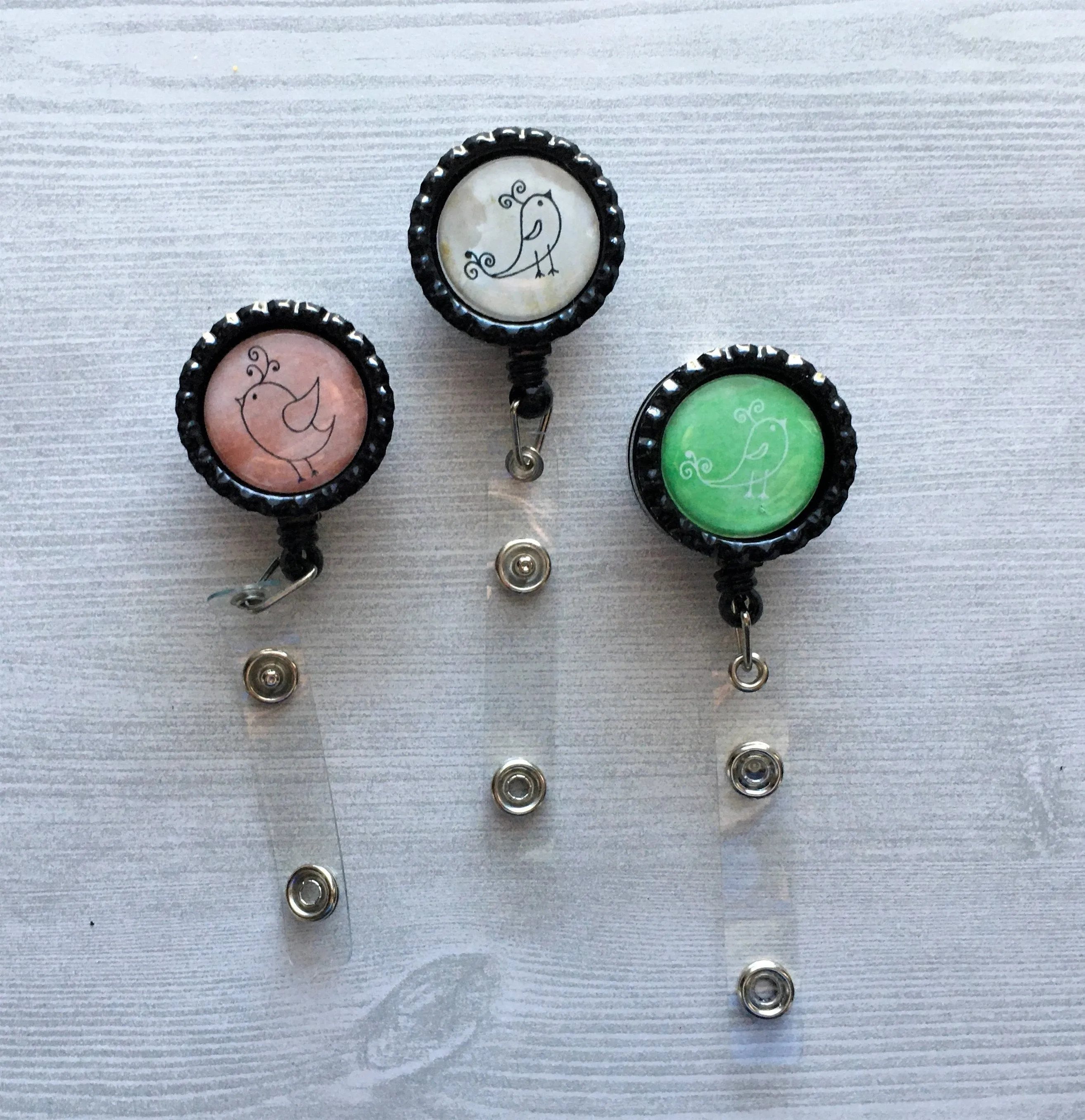 Bird Themed Retractable Badge Holders