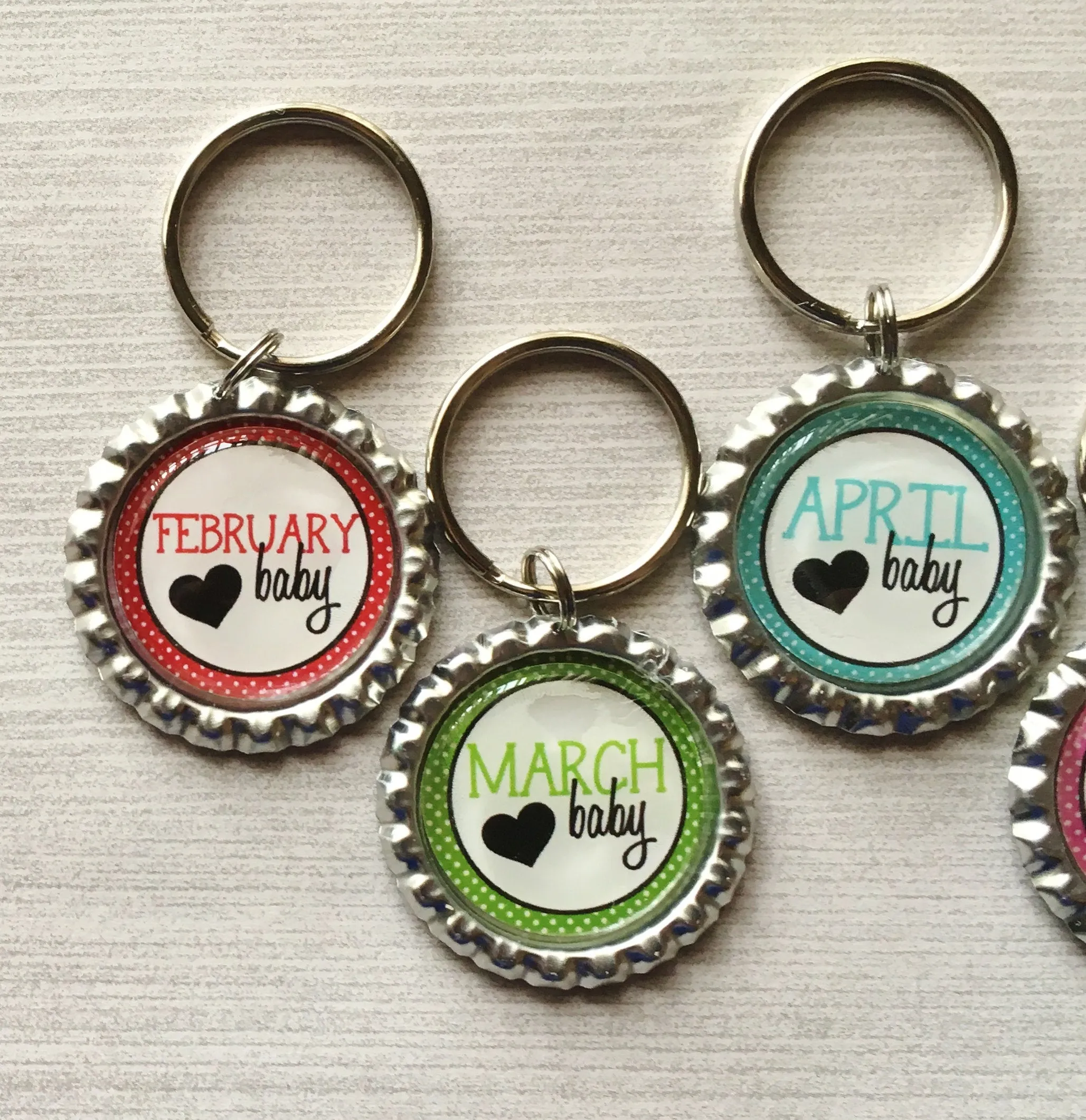 Birth Month Keychains