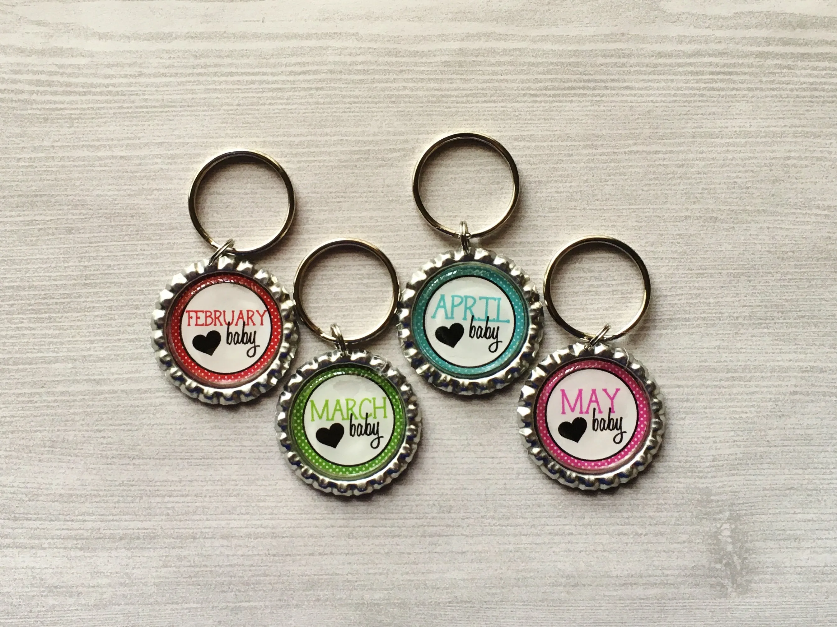 Birth Month Keychains