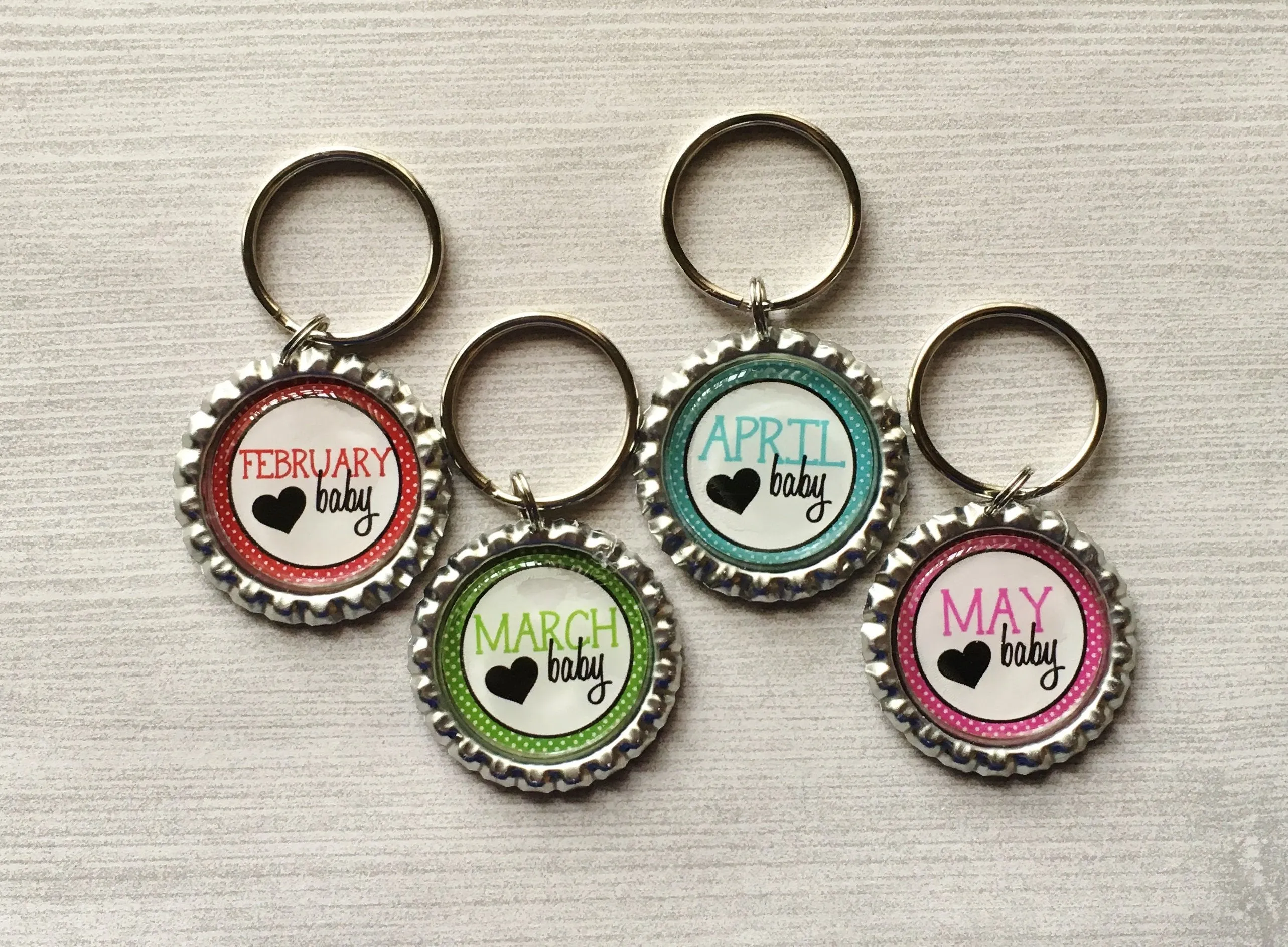 Birth Month Keychains