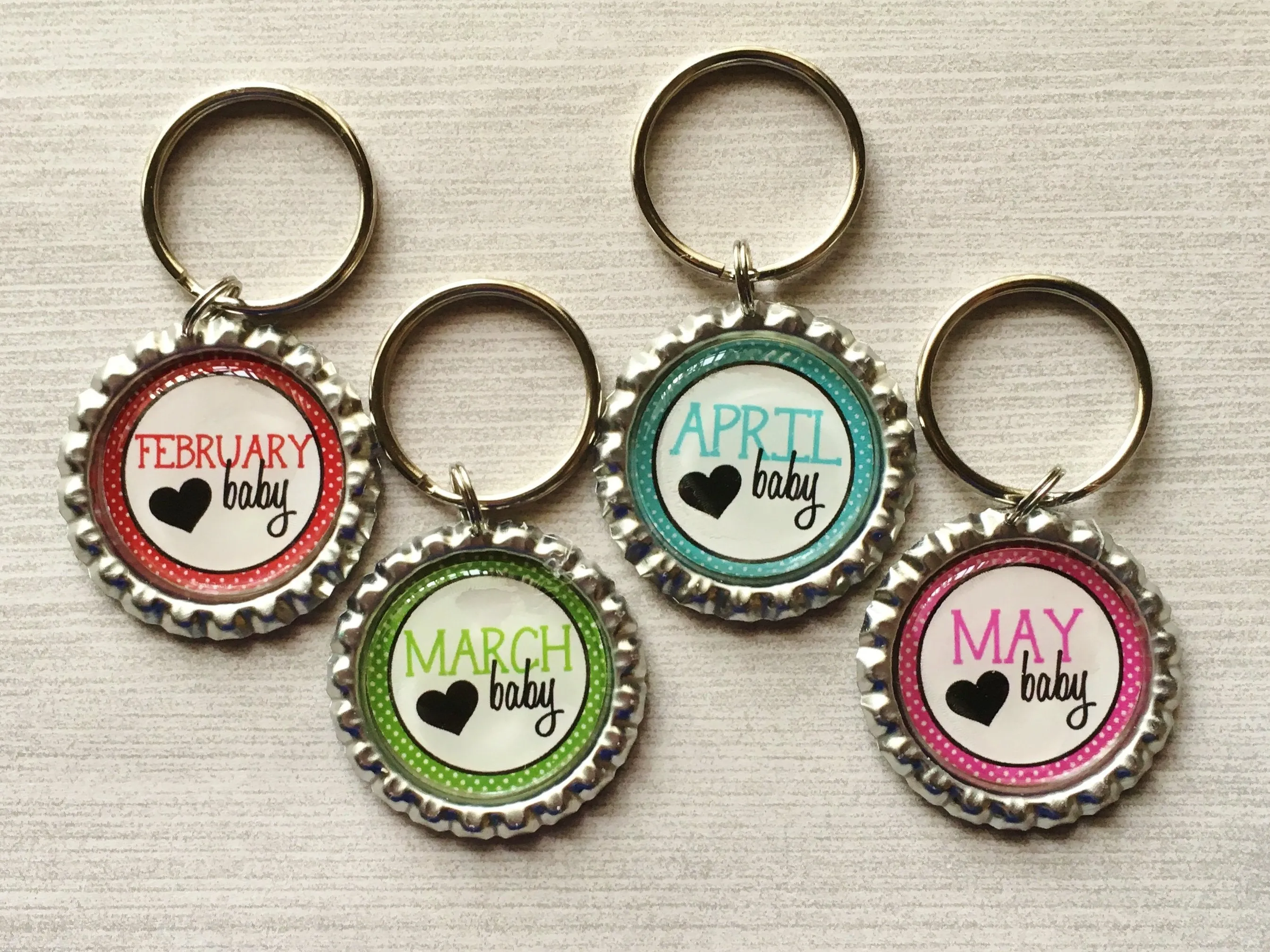 Birth Month Keychains