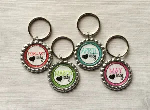 Birth Month Keychains