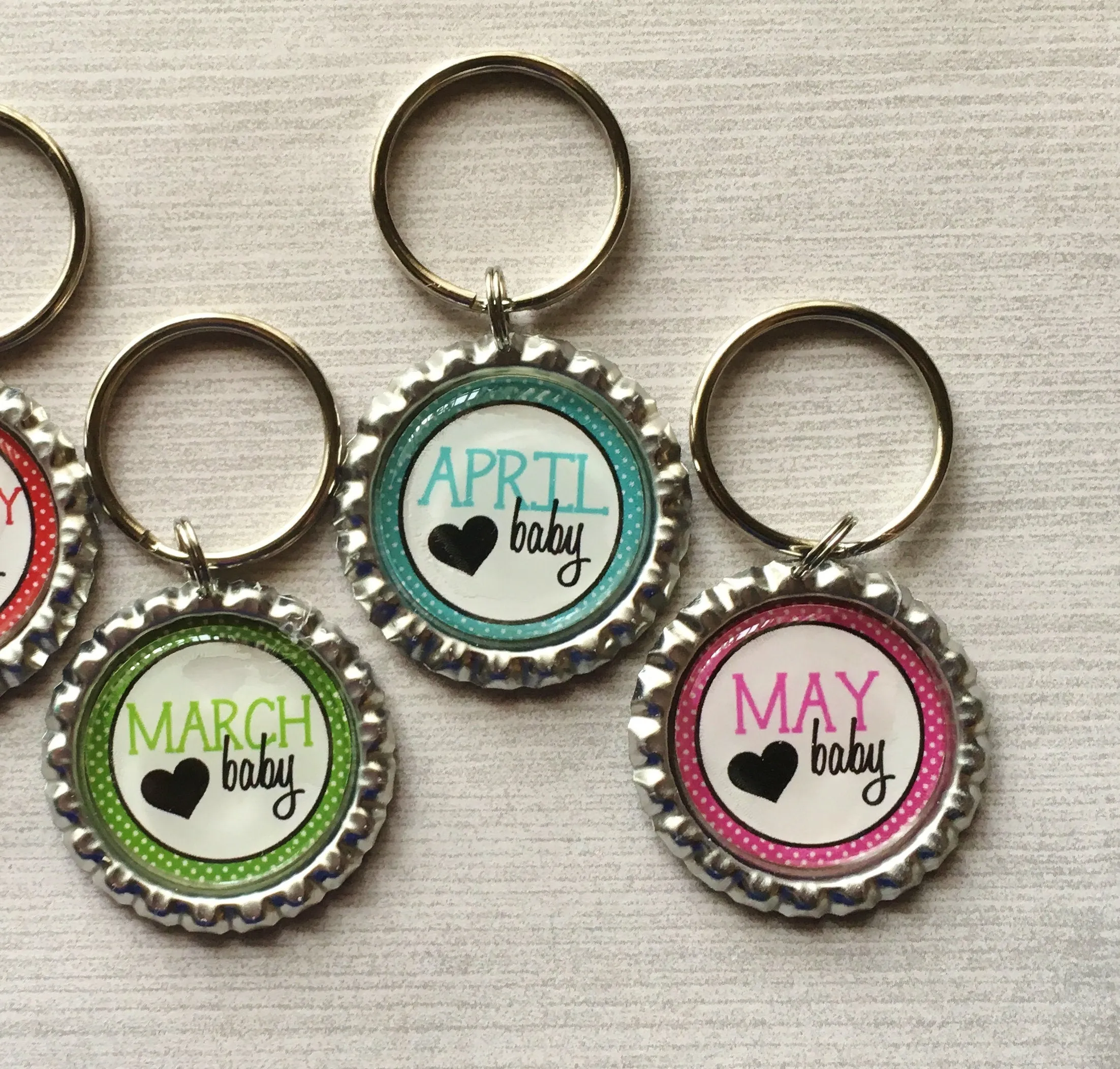 Birth Month Keychains