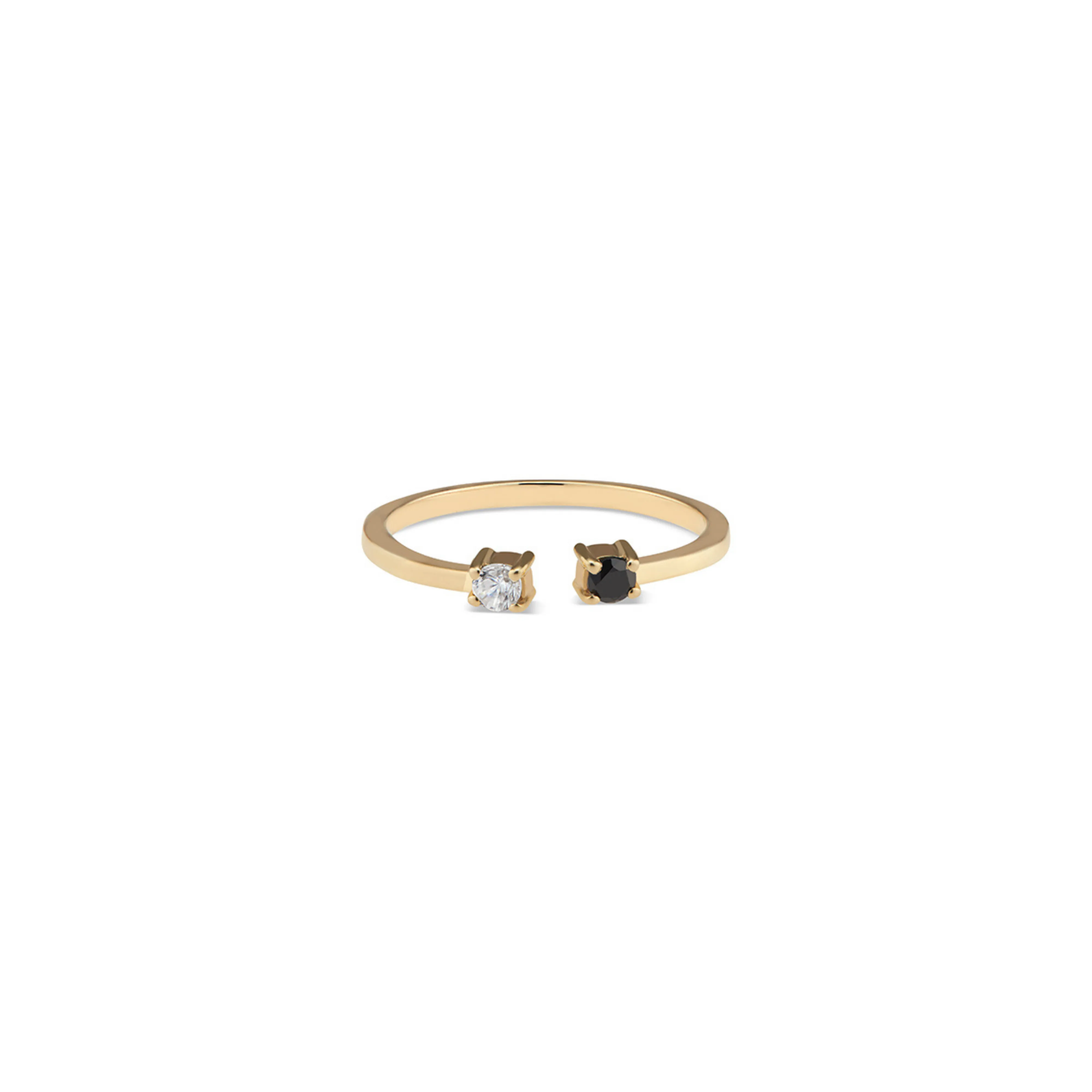 Black & White Round Ring