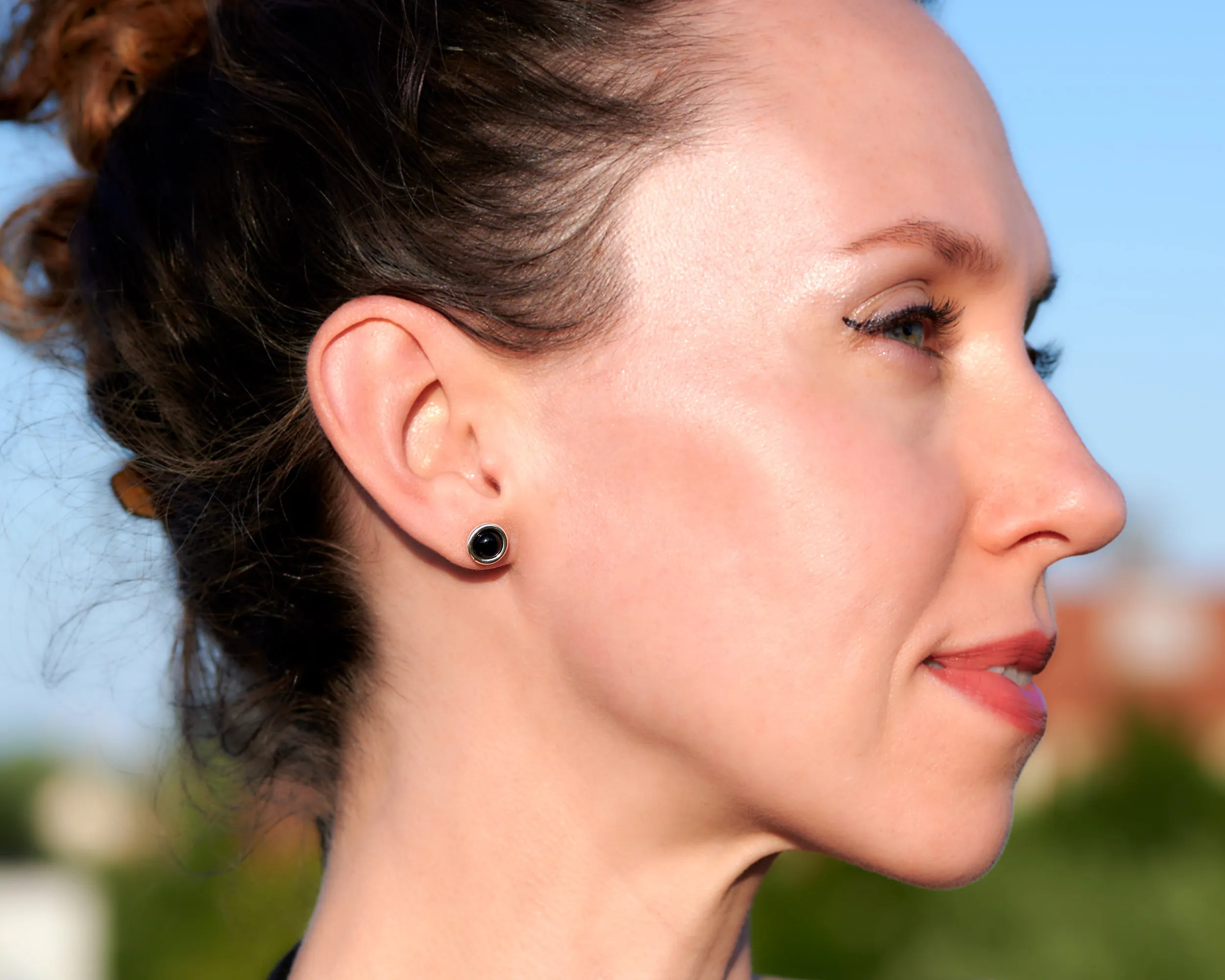 Black Onyx Stud Earrings